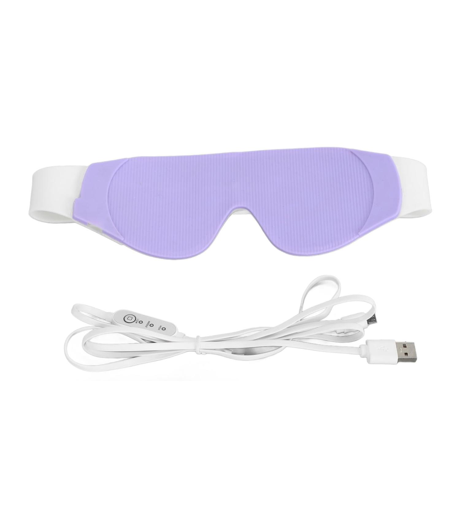 Silicone Heating Eye Cover Temperature Adjustable Customizable Temperature Settings USB Plug in Eye Shade with Ventilation Holes for Eye 360 Light Blocking - Buy Online on GoSupps.com