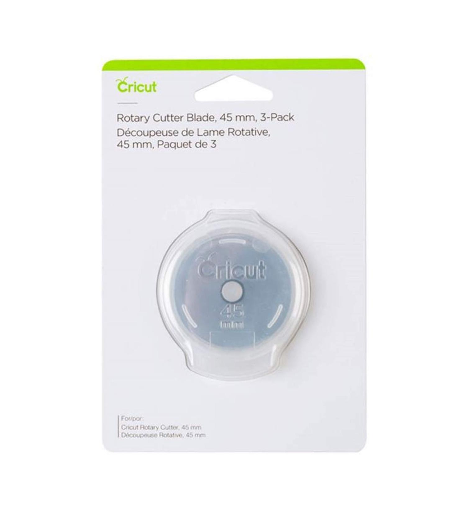 Cricut 45 mm Rotary Blade Refill (3 ct), One Size, Metal