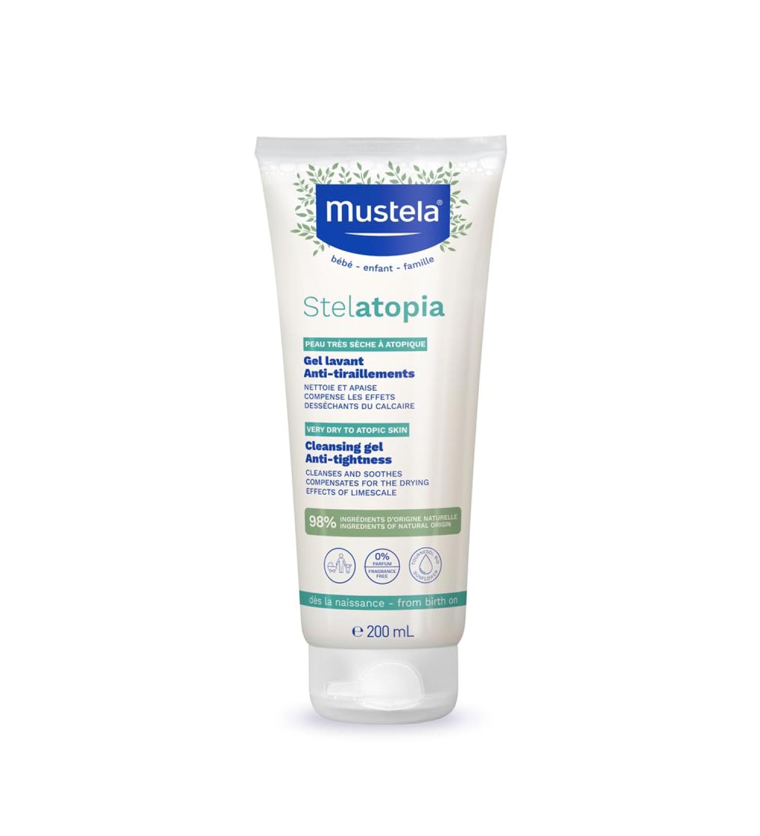 Mustela - Mustela Stelatopia Cleansing Gel - 200ml - Buy Online on GoSupps.com