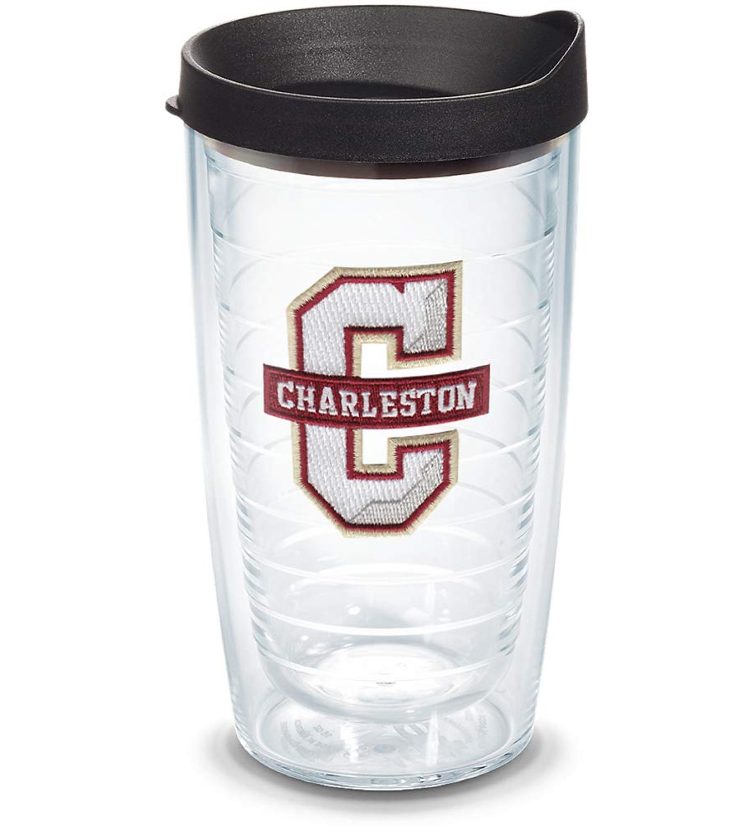 Charleston Cougars Logo Tervis Tumbler - 16oz Clear with Black Lid - Buy Online on GoSupps.com