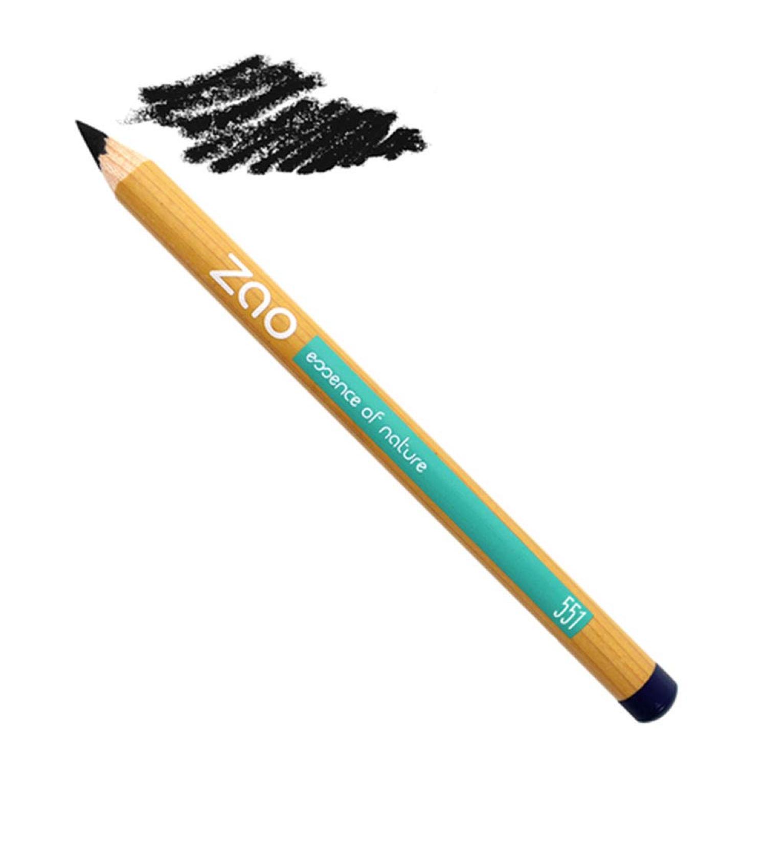Zao Bamboo Pencil Eyes Lips & Eyebrows 551 (Black) - 1.14 g