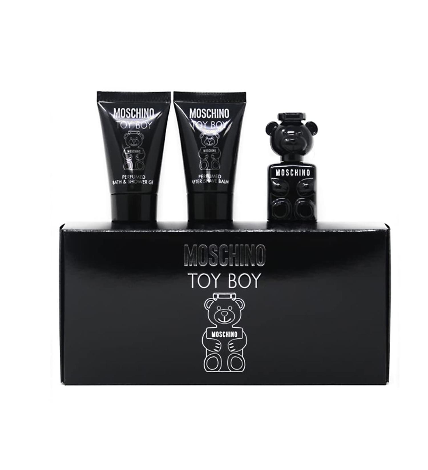 Moschino Toy Boy Men's 3-Piece Gift Set: Mini EDP, Shower Gel, After Shave Balm - Buy Online on GoSupps.com