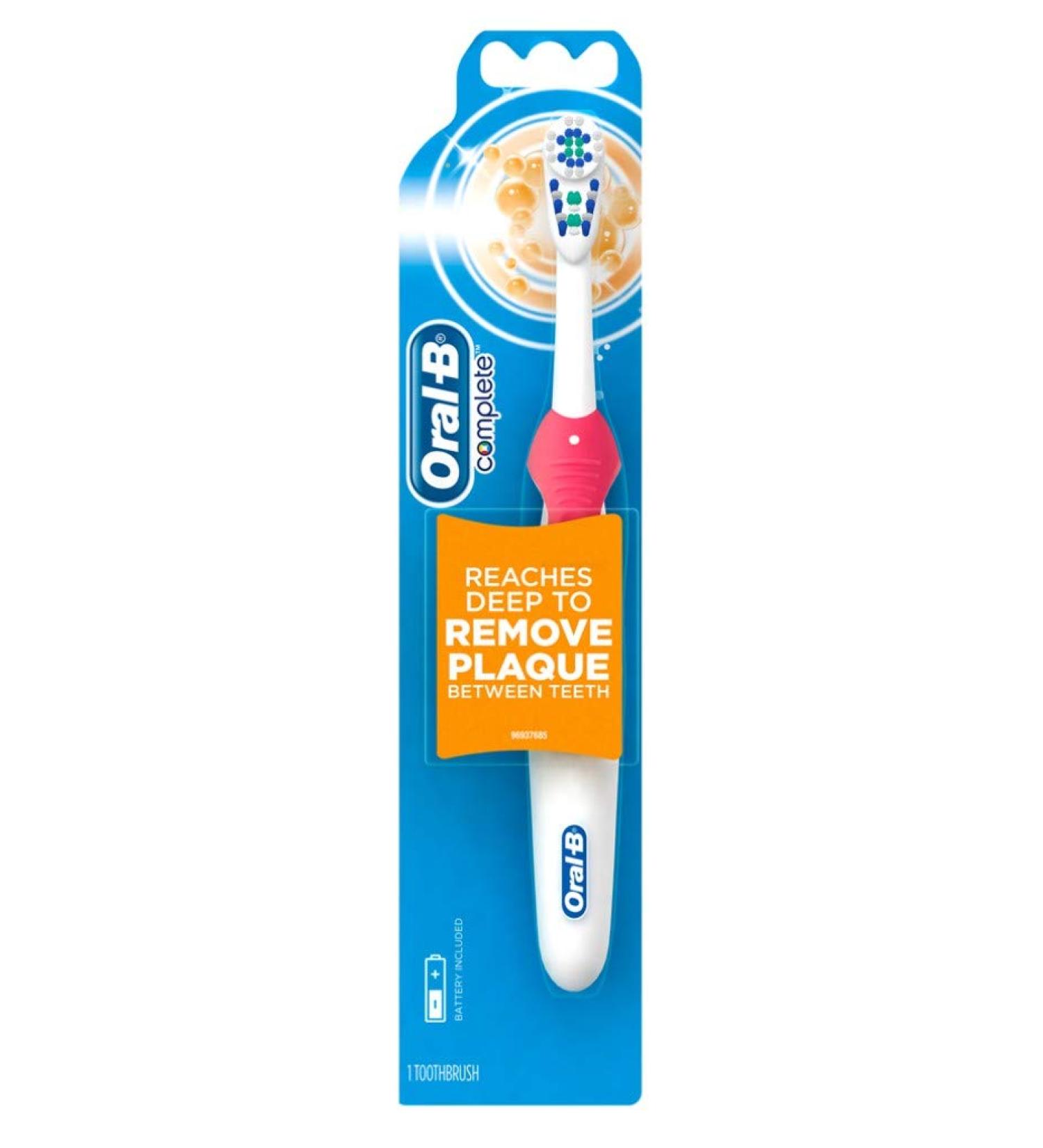Oral-B Toothbrush Complete Remove Plaque (Battery) (2 Pack)