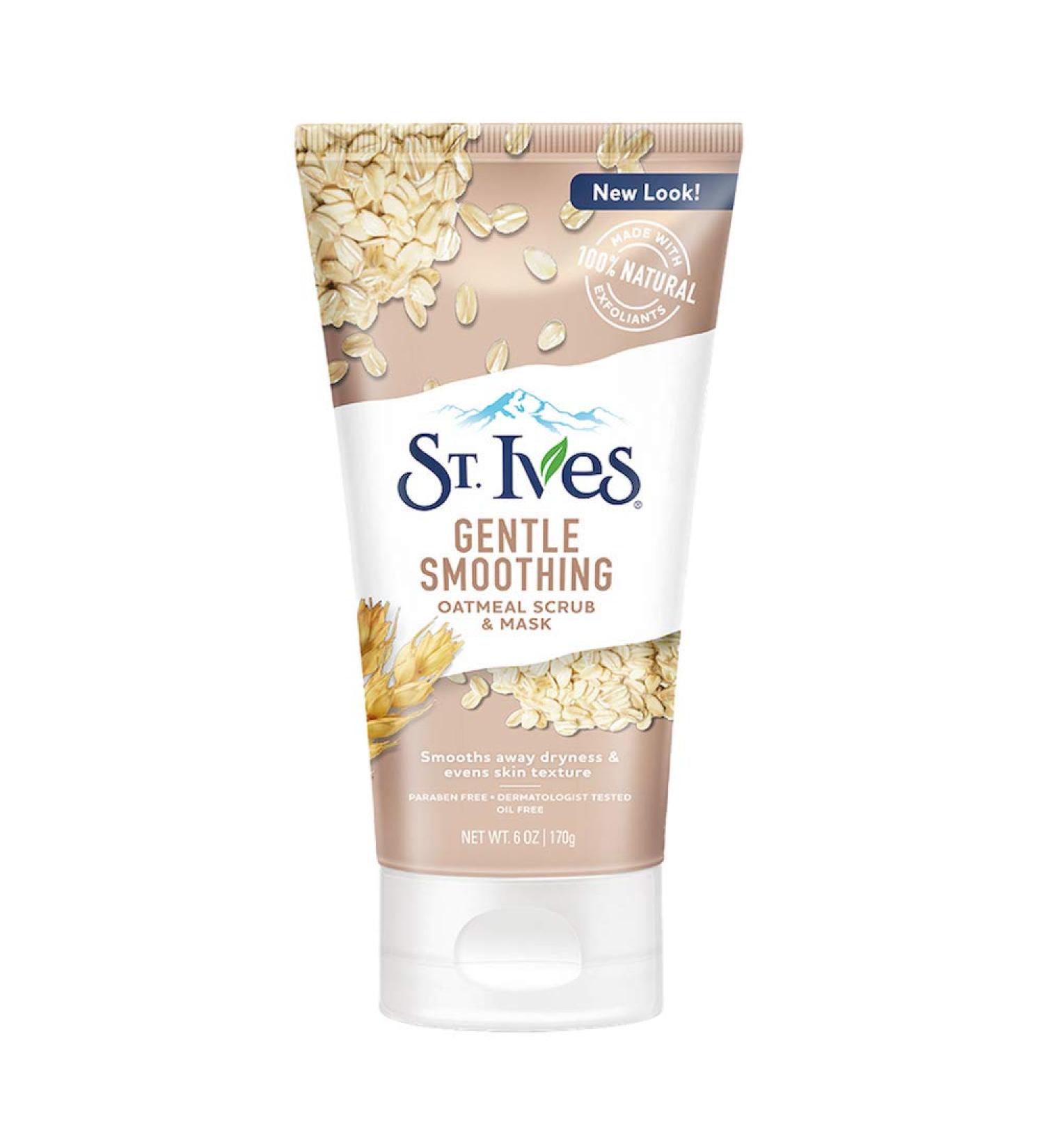 St. Ives Oatmeal Face Scrub & Mask, Gentle Smoothing Formula - 6 oz - Buy Online on GoSupps.com