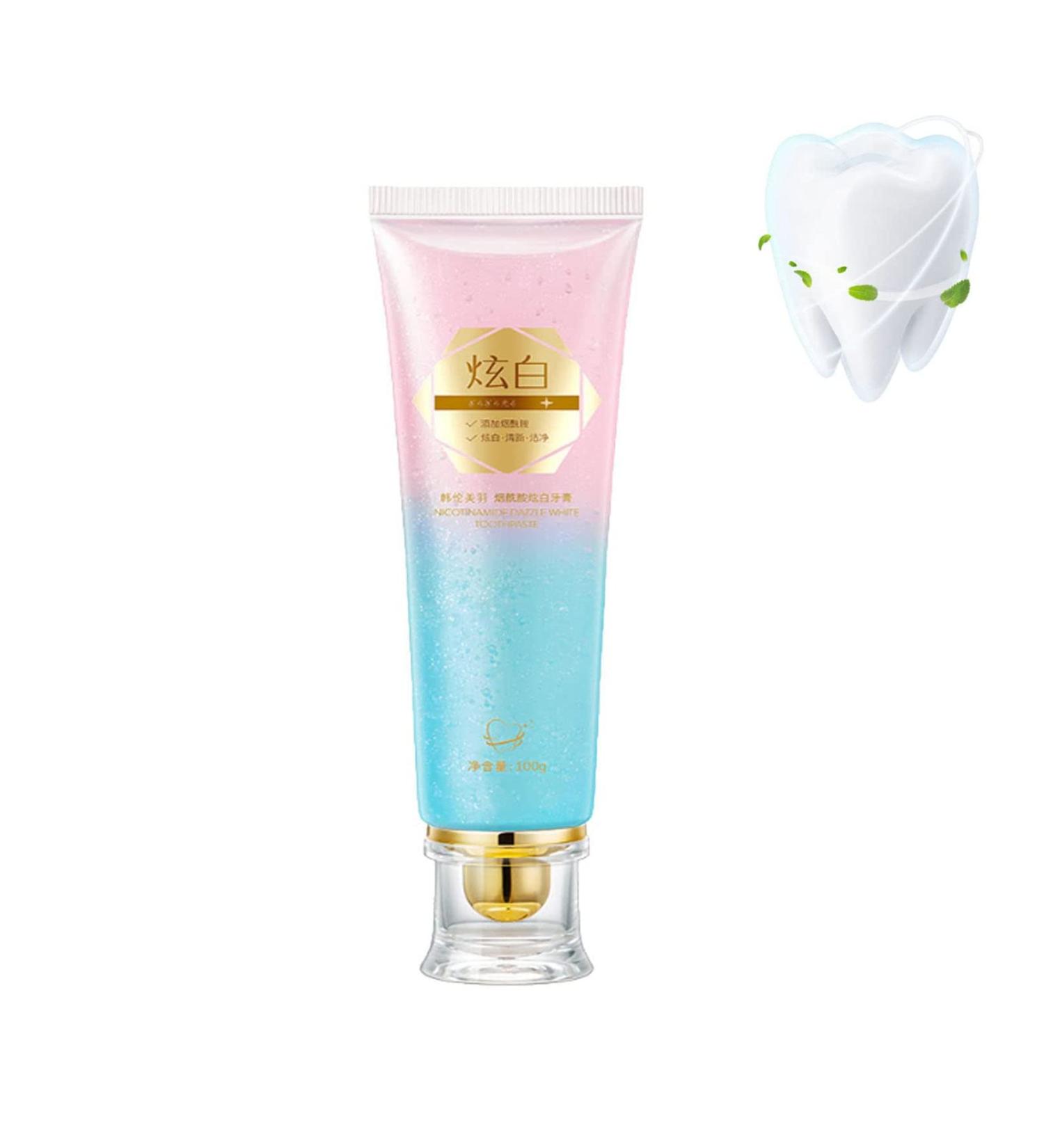 Shop 1/2/3PCs Dazzling White Toothpaste - Intensive Stain Removal & Fresh Breath with Niacinamide - 3.53oz - Buy Online on GoSupps.com
