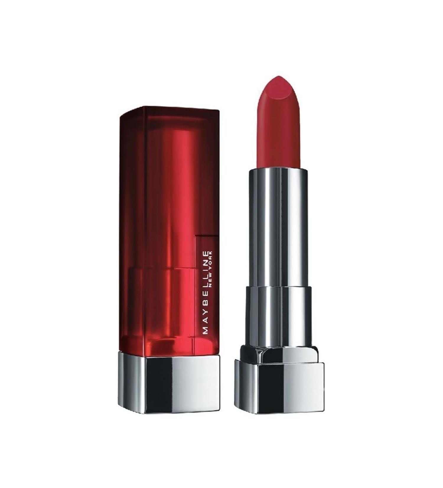 Maybelline Color Sensational Matte Finish Lipstick - Hydrating Nude Pink, Red Plum, Rich Ruby - Buy Online on GoSupps.com