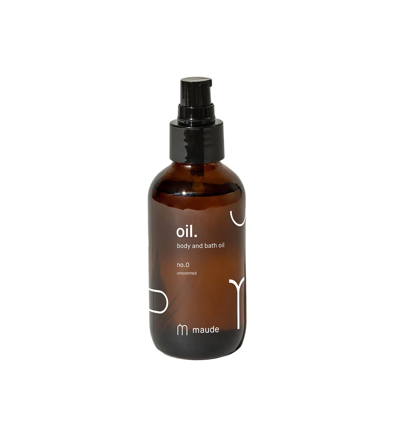 Maude Oil No. 0 - Hydrating Organic Body Oil & Massage Oil | Jojoba Coconut & Castor Oil | Vitamin B & E | 4 fl oz - International Shipping Available - Buy Online on GoSupps.com