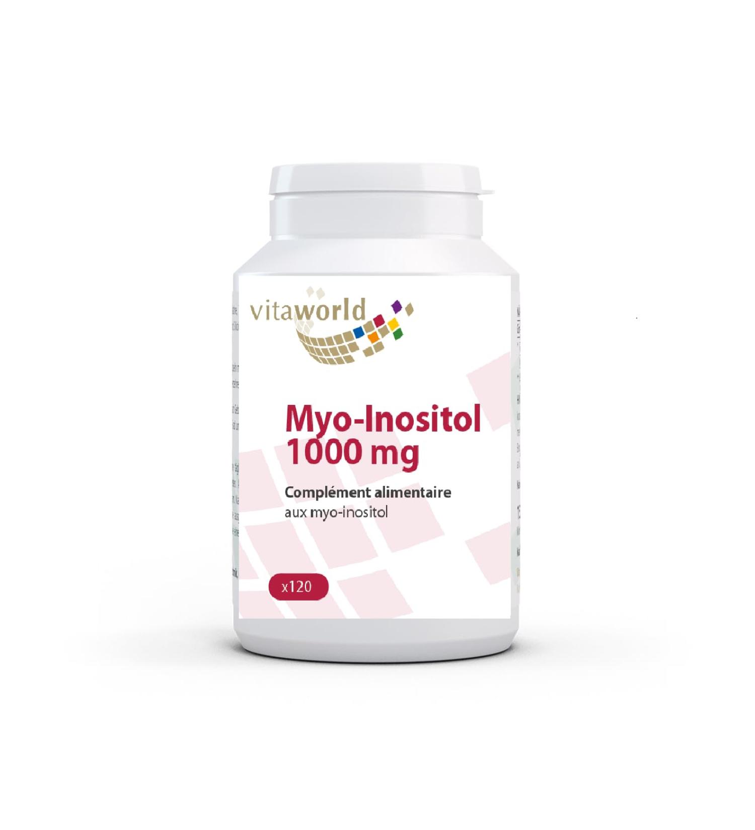 Vita World Myo Inositol 1000mg 120 Capsules High Bioavailability Made in Germany - Buy Online on GoSupps.com