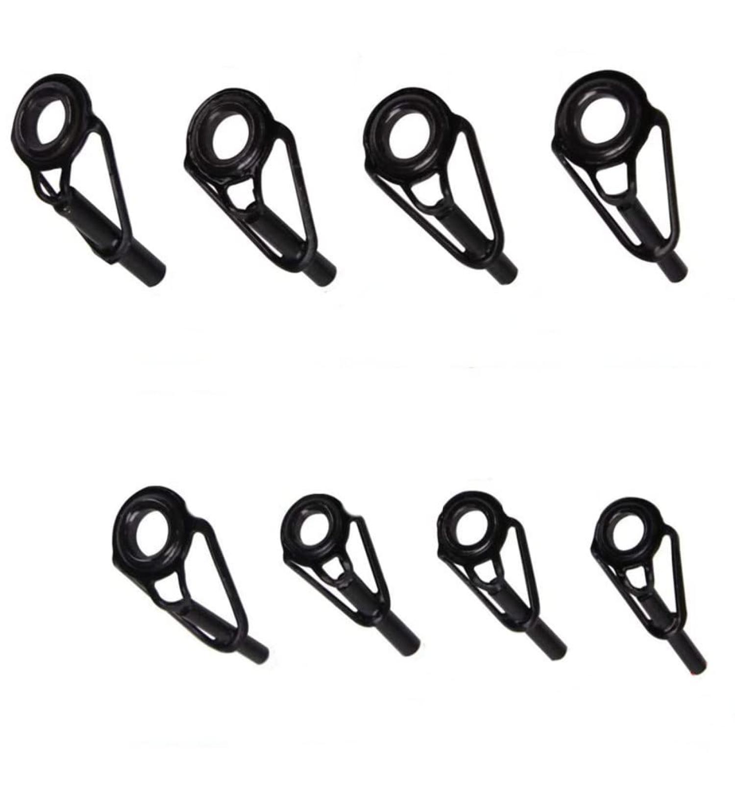Fishing Rod Repair Kit - 8pcs Stainless Steel Rod Tip Replacement Kit with Ceramic Rings - Buy Online on GoSupps.com