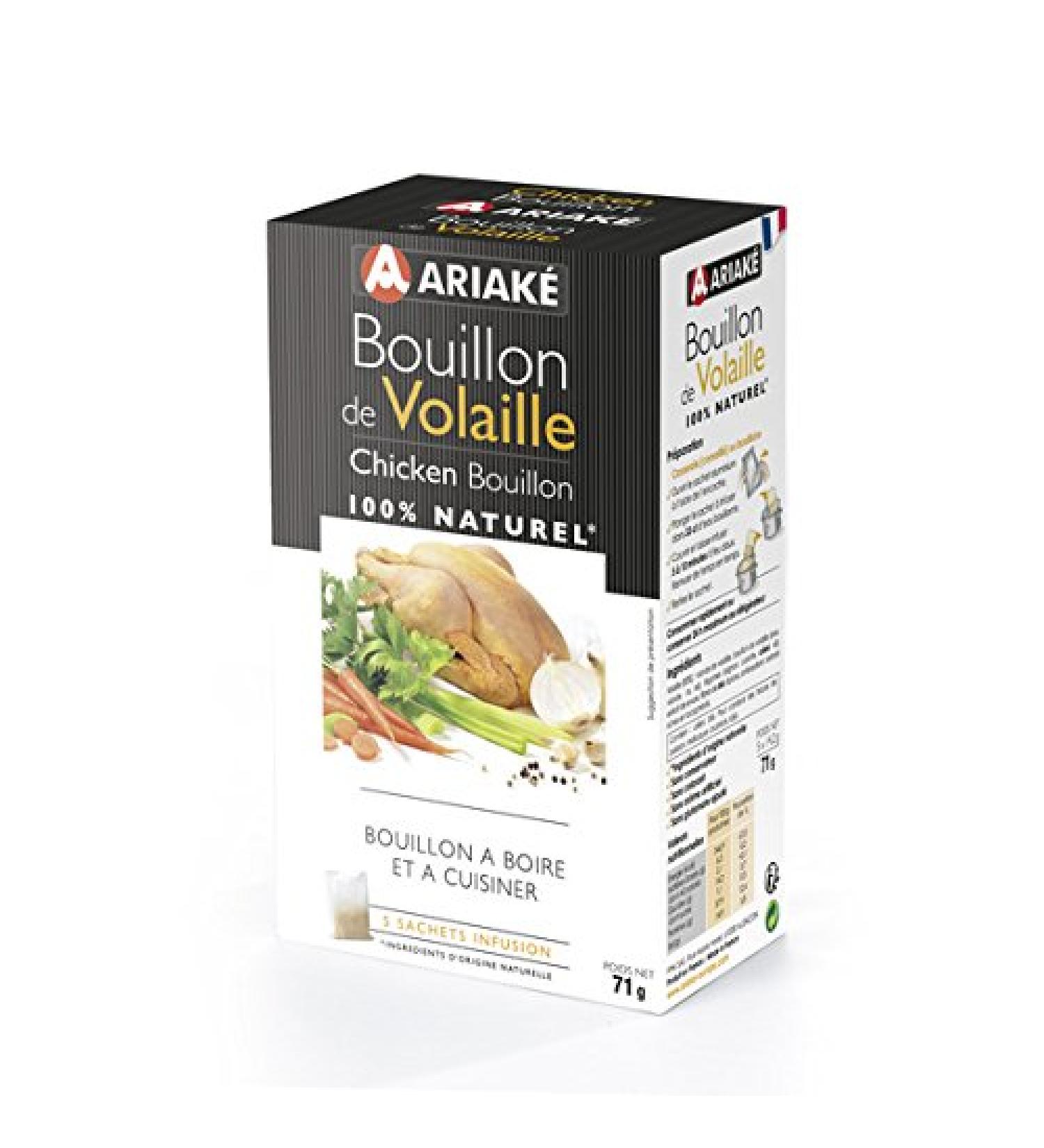 Ariak Bouillon De Volaille 100% Naturel - ( Prix Par Unit ) - Envoi Rapide Et Soign e