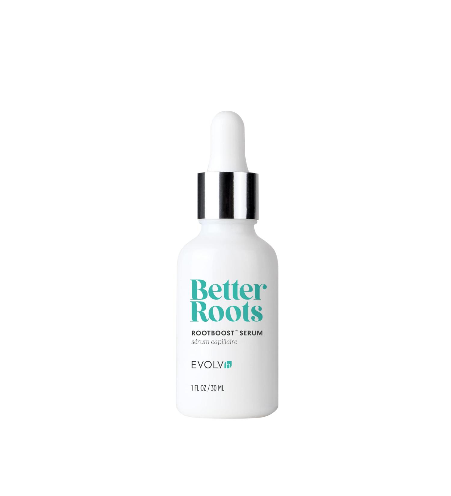 EVOLVh Better Roots RootBoost Serum - Natural Scalp Wellness + Hair Regrowth | Vegan, Non-Toxic, Clean Hair Care (1 fl oz | 30 ml) - Buy Online on GoSupps.com