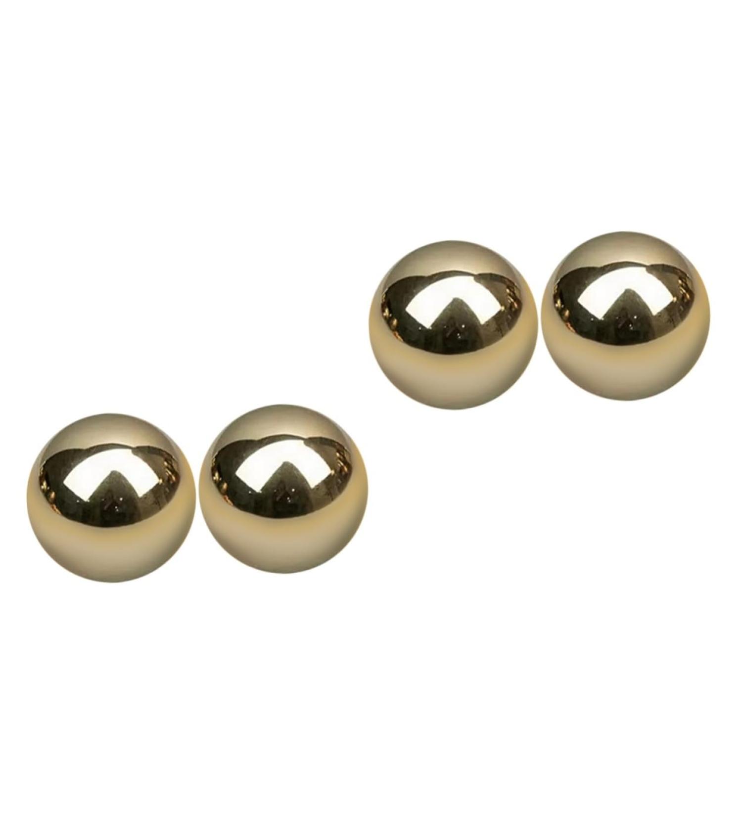 Buy Tovinanna 4-Piece Brass Massage Balls - Hand Exercise & Fitness Roller - Handmade Copper Golden Gift - Buy Online on GoSupps.com