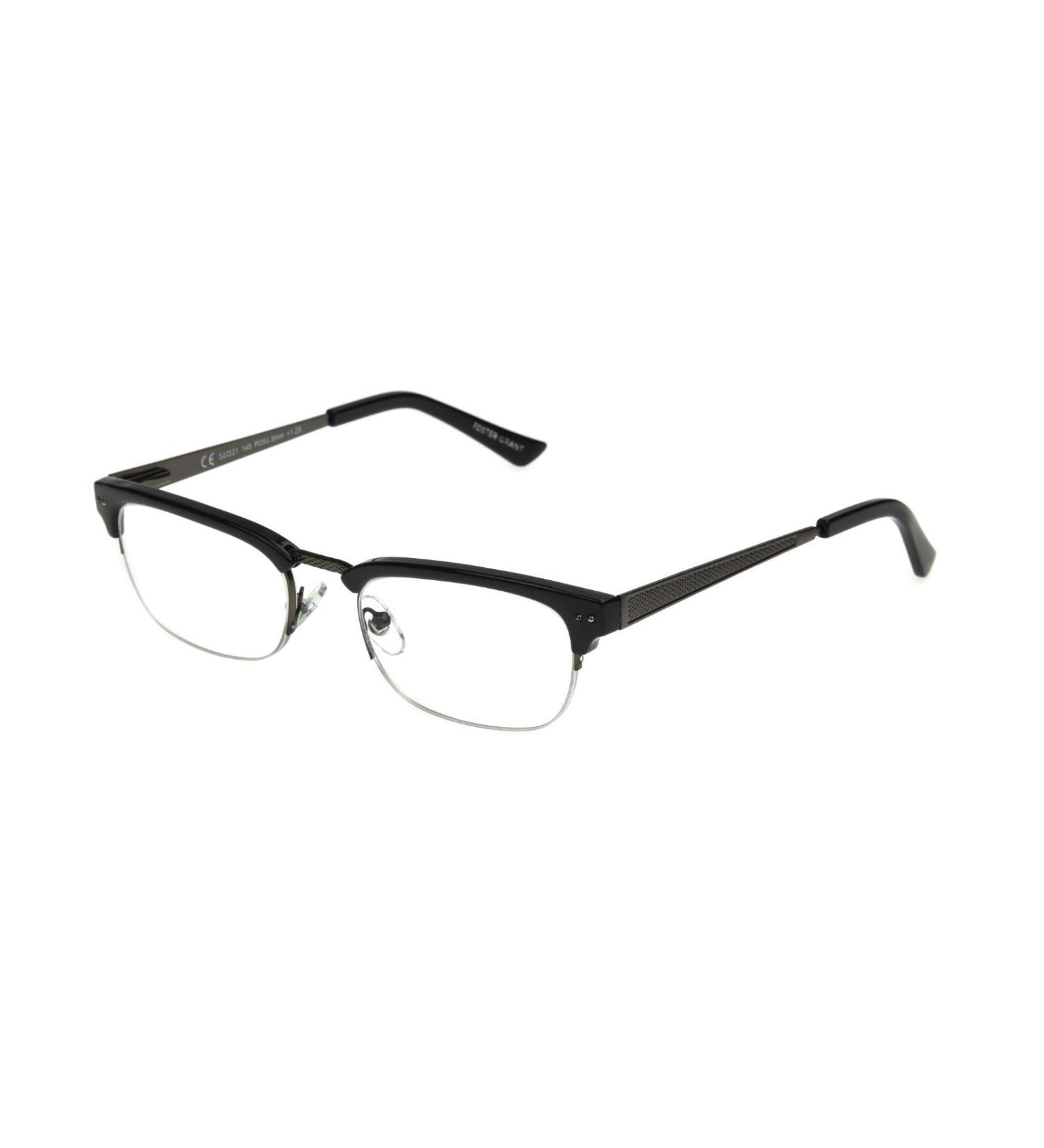 Foster Grant Warwick Men's Black Reading Glasses +2.50 with Case | Stylish & Durable International Shipping Available - Buy Online on GoSupps.com
