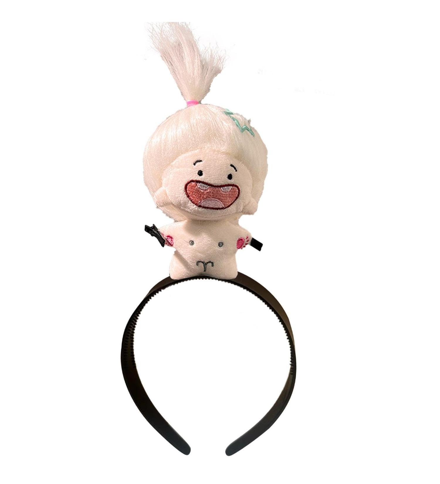 Doll Headband Plush Constellation Hairhoops Headband | Portable Doll Hair Headbands Hair Ornament Plush Doll Headdress for Children Kids Aries - Buy Online on GoSupps.com