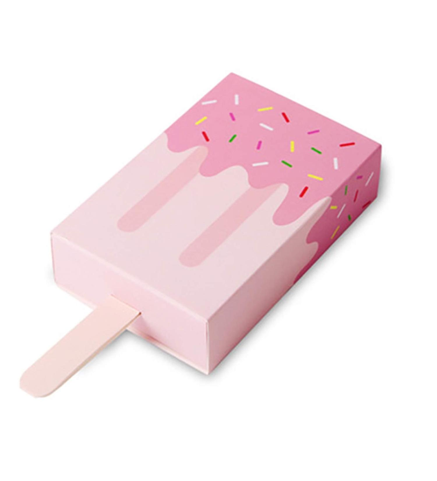 Candy Box 10Pcs Dragee Wrapping Party Gift Flower Box Sweet Wedding Candy Chocolate (Color : Blue ice cream box) (Size : Pink Ice Cream Box) - Buy Online on GoSupps.com