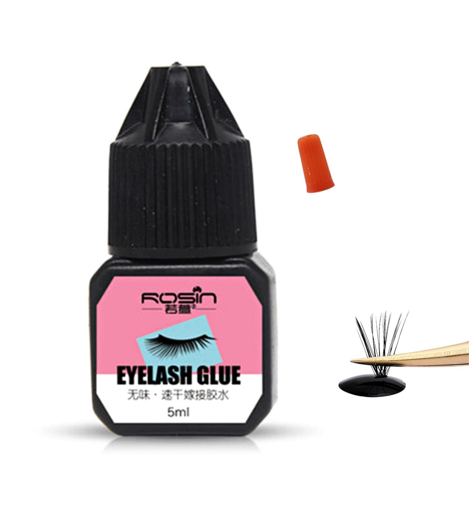Tongyend Individual Lash Glue Black Eyelash Clusters Bond Latex Free Waterproof Eyelash Glue Lash Adhesive Express Drying Strong Bonding Long Lasting No Irritaiton for DIY Lash Extensions 5ML - Buy Online on GoSupps.com