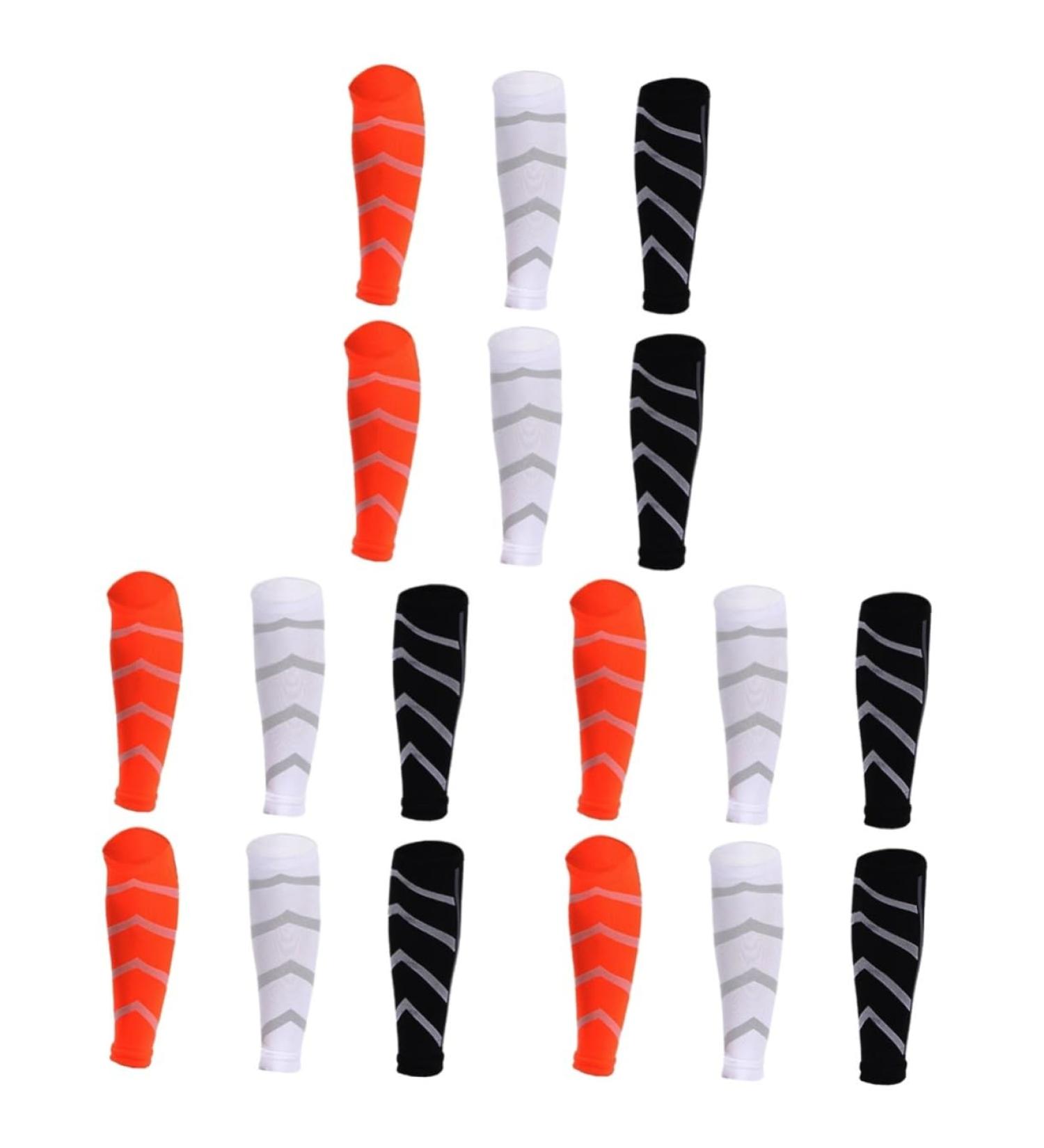 NOLITOY Calf Guard Socks - 9 Pairs Black Compression Leg Sleeves for Running & Protection - Buy Online on GoSupps.com