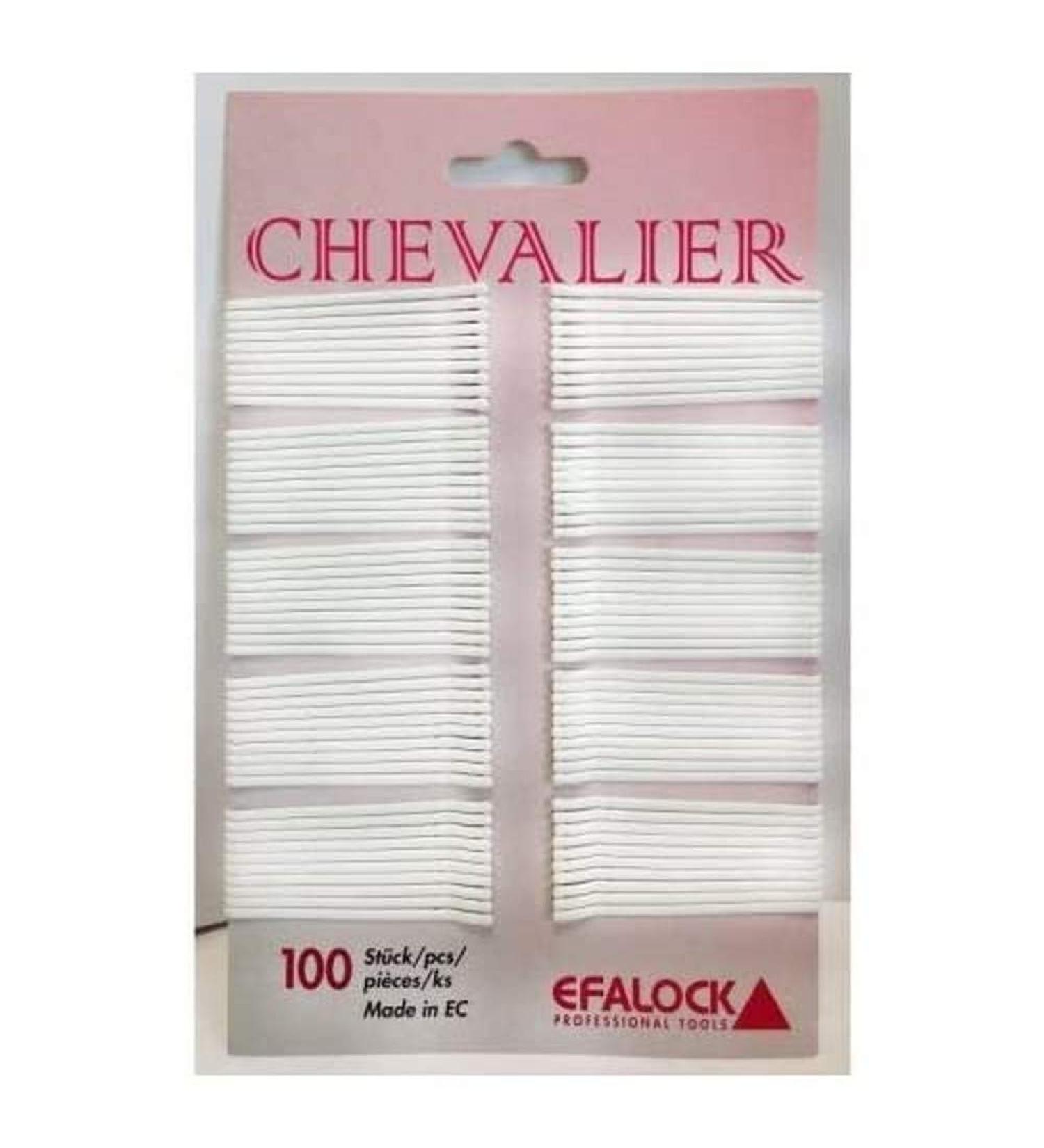 Efalock Chevalier hair clips white 100pcs 5cm