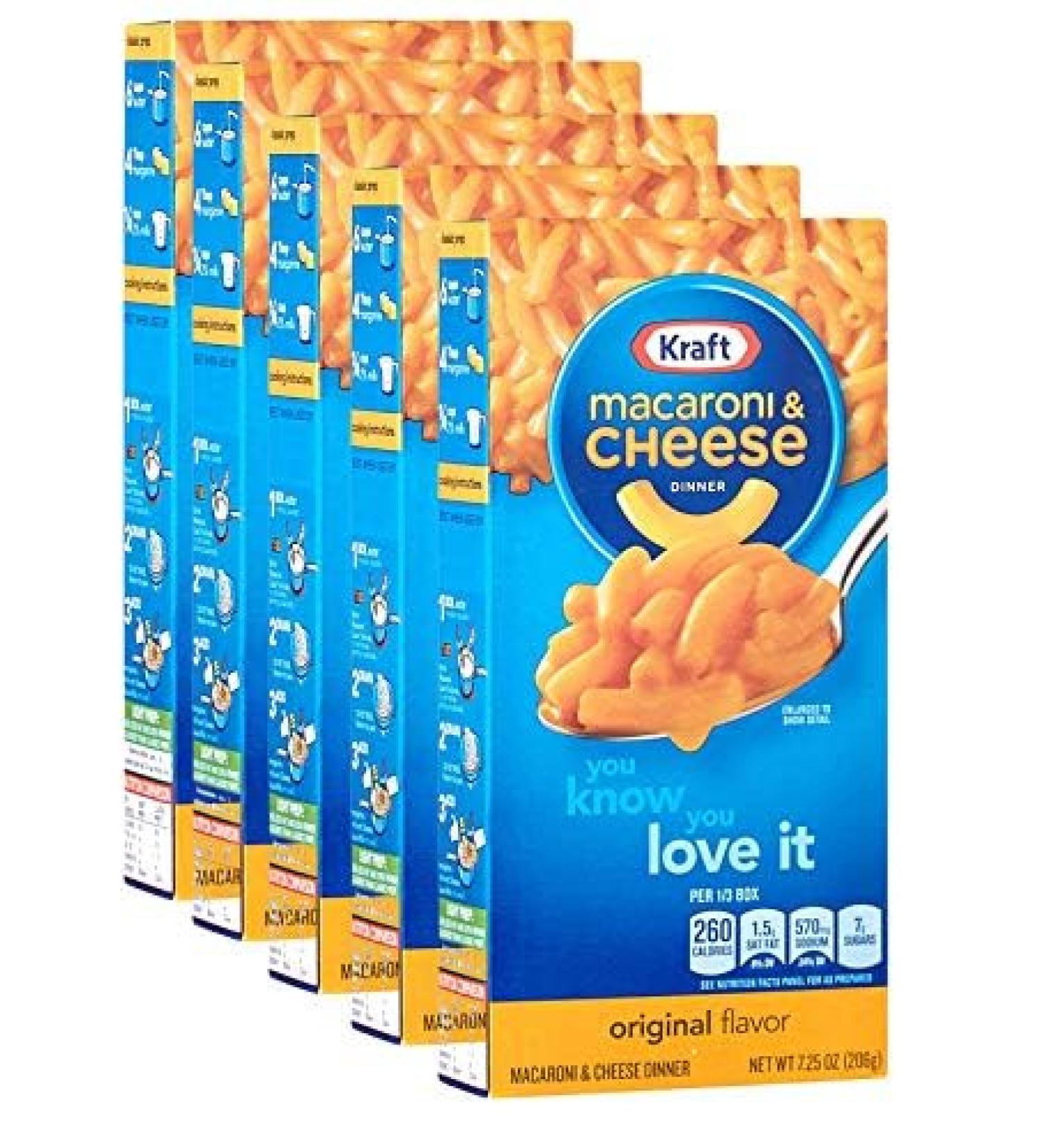 5 Packs Kraft Macaroni Macaroni and Cheese 5 x 7.25 oz / 206 g - Buy Online on GoSupps.com