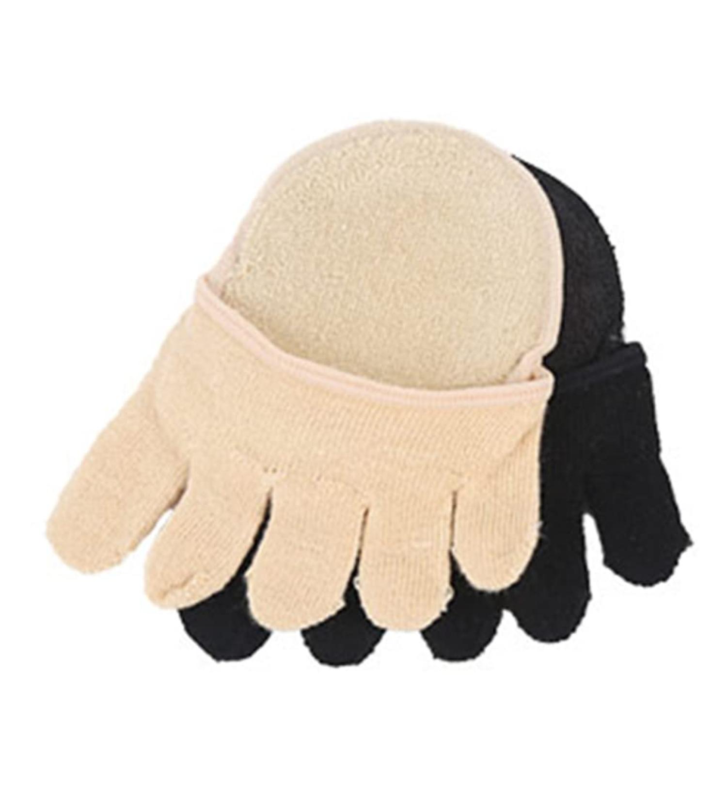 Healifty Toe Socks with Metatarsal Pads | Cotton Yoga Sports Five Finger Socks for Dry Skin - 2 Pairs (Black) - Buy Online on GoSupps.com