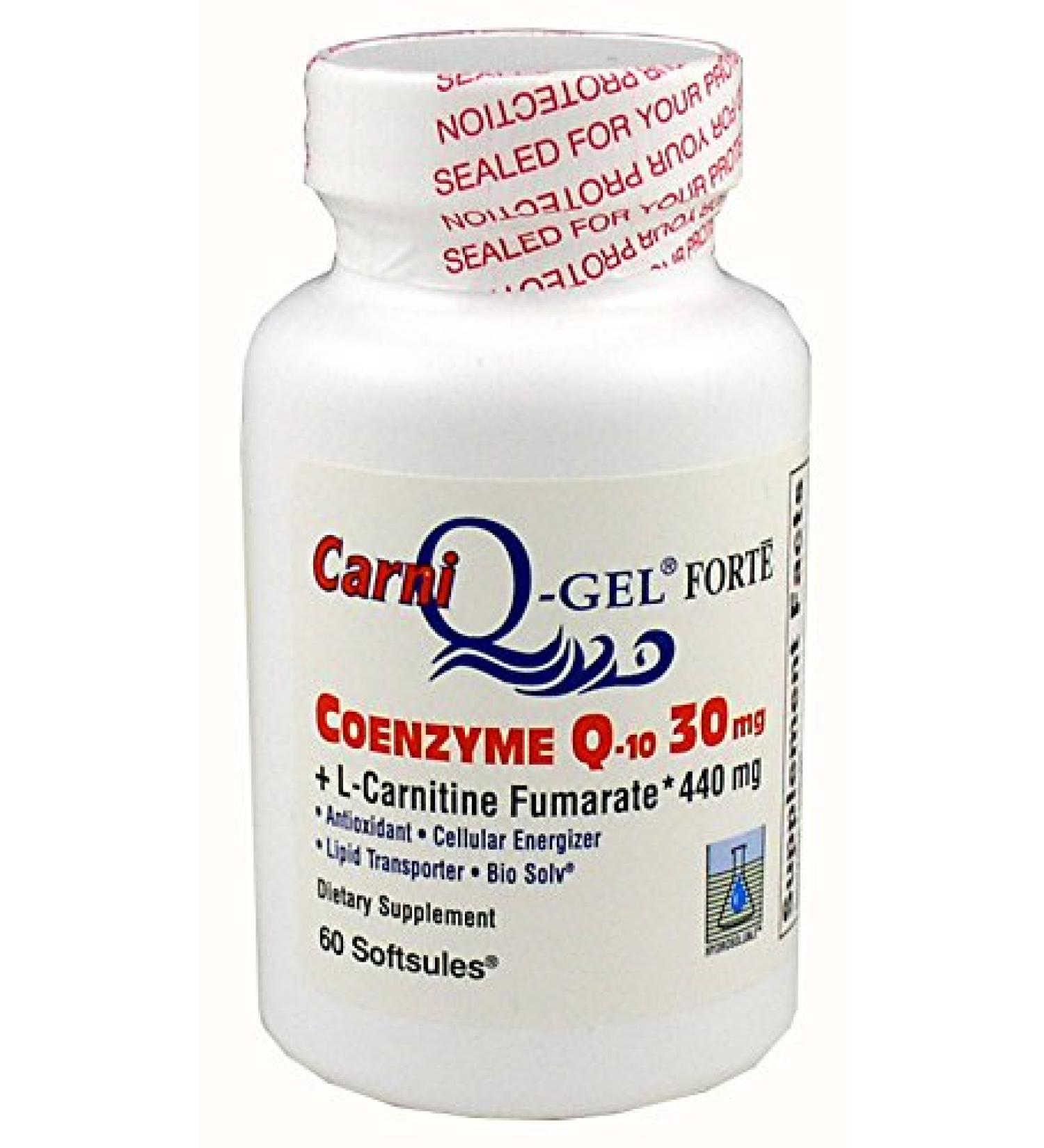 Carni Q-Gel (L-Carnitine and Q-Gel CoQ10 / 60 Softgels)