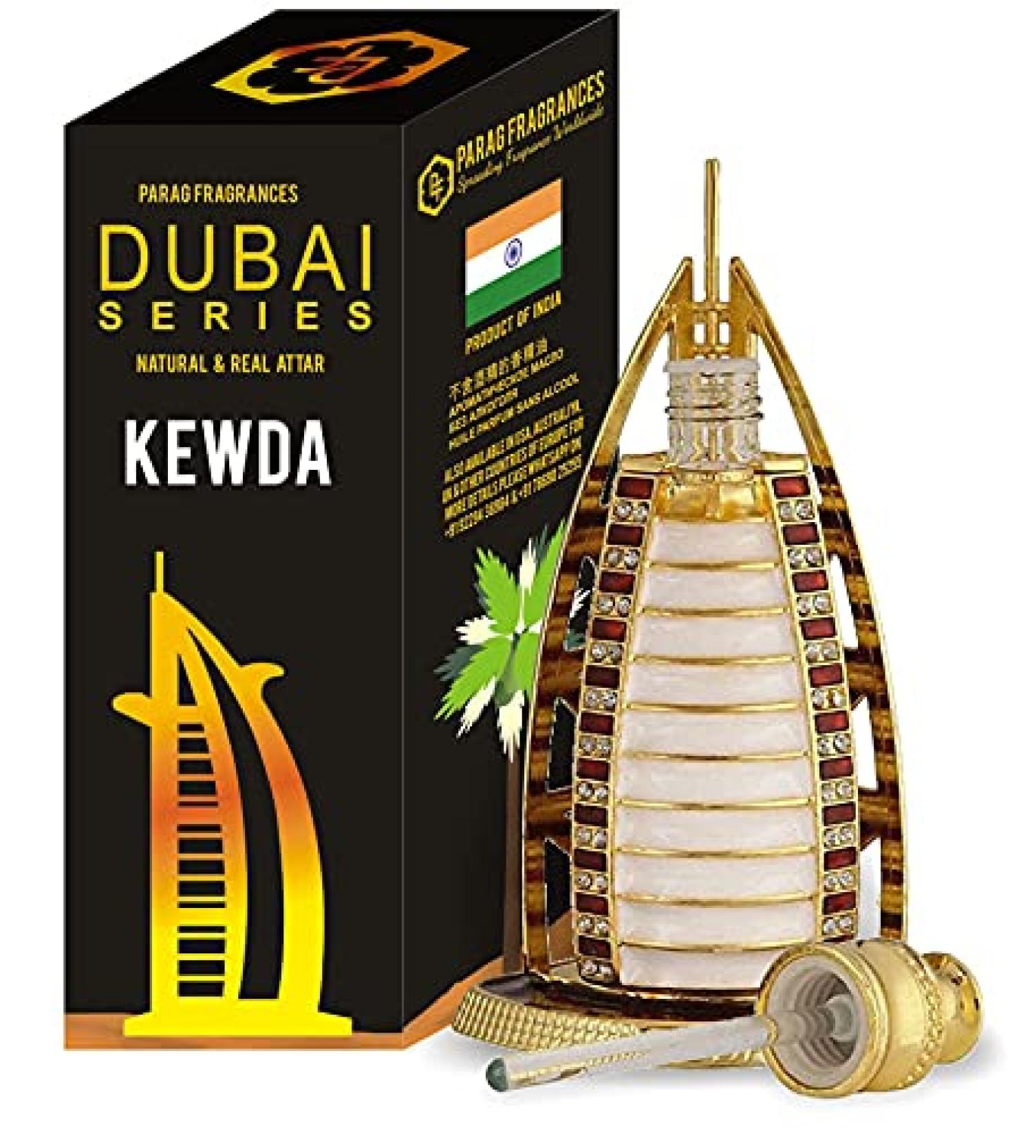 Parag Fragrances Kewda Attar 1 Tola (Dubai Series) Grade 1 Attar/Ittar/Perfume Oil In Most Precious Bottle/Gift For Men And Women/Perfume Gift Pack/Attar For Men/Perfume For Men - Buy Online on GoSupps.com