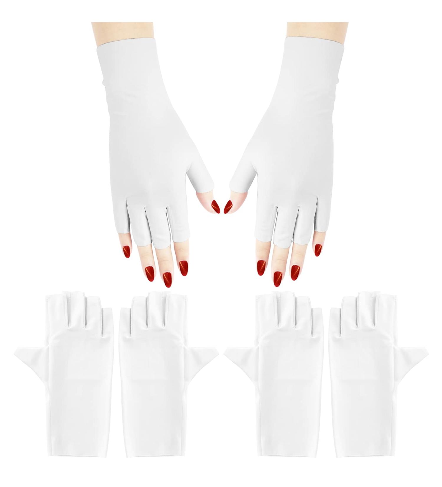 Arqumi UV Gel Nail Lamp Gloves - 2 Pairs | Fingerless UV Protection for Gel Manicures - Buy Online on GoSupps.com