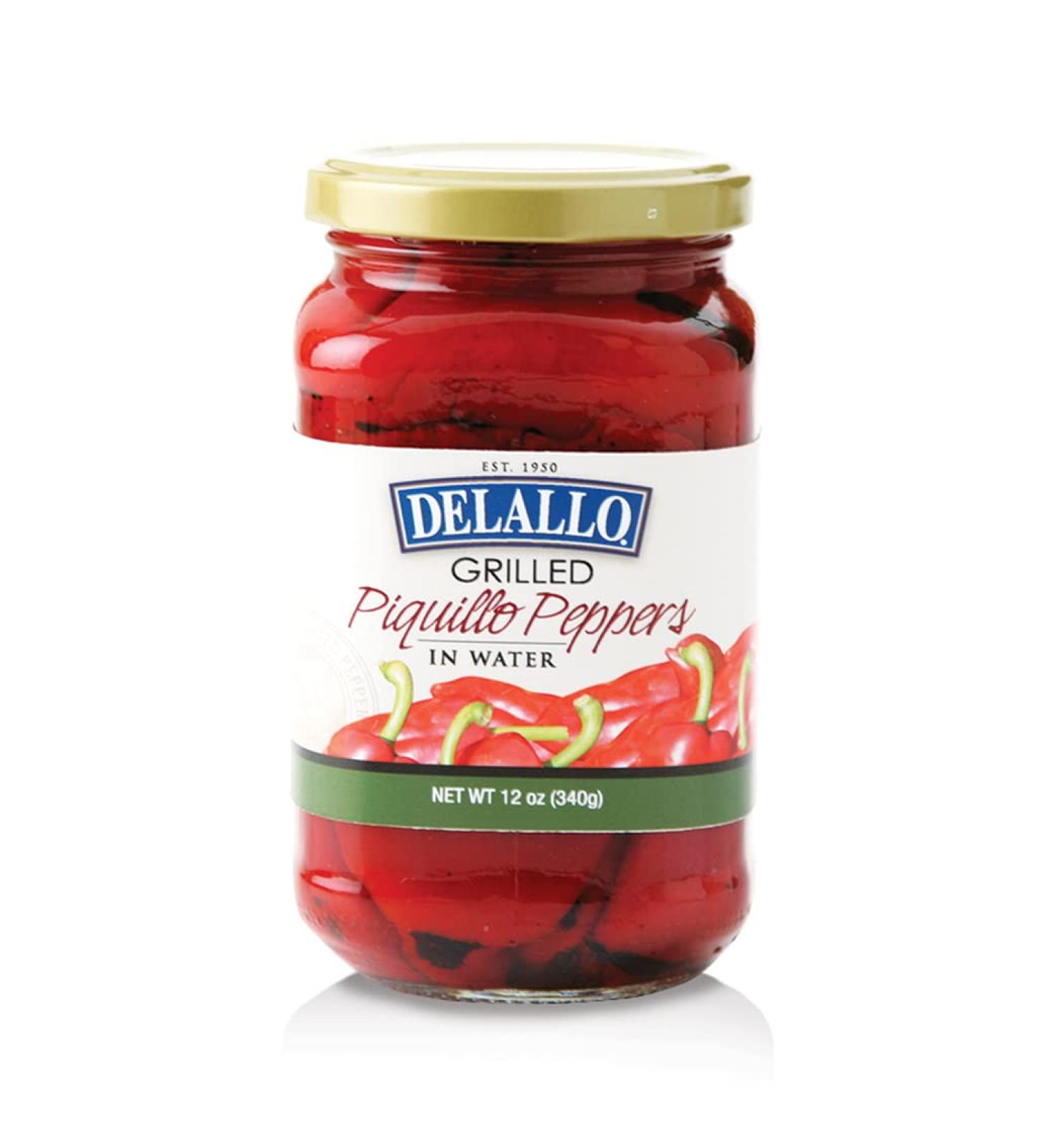 DeLallo Grilled Piquillo Peppers, 12oz Jar