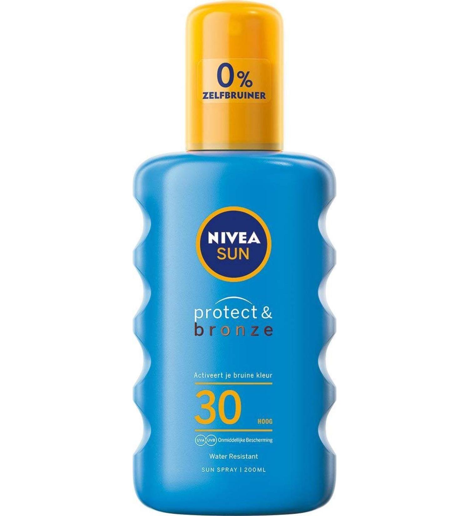Nivea Protect and Bronze Sunscreen Spray SPF30 200 g