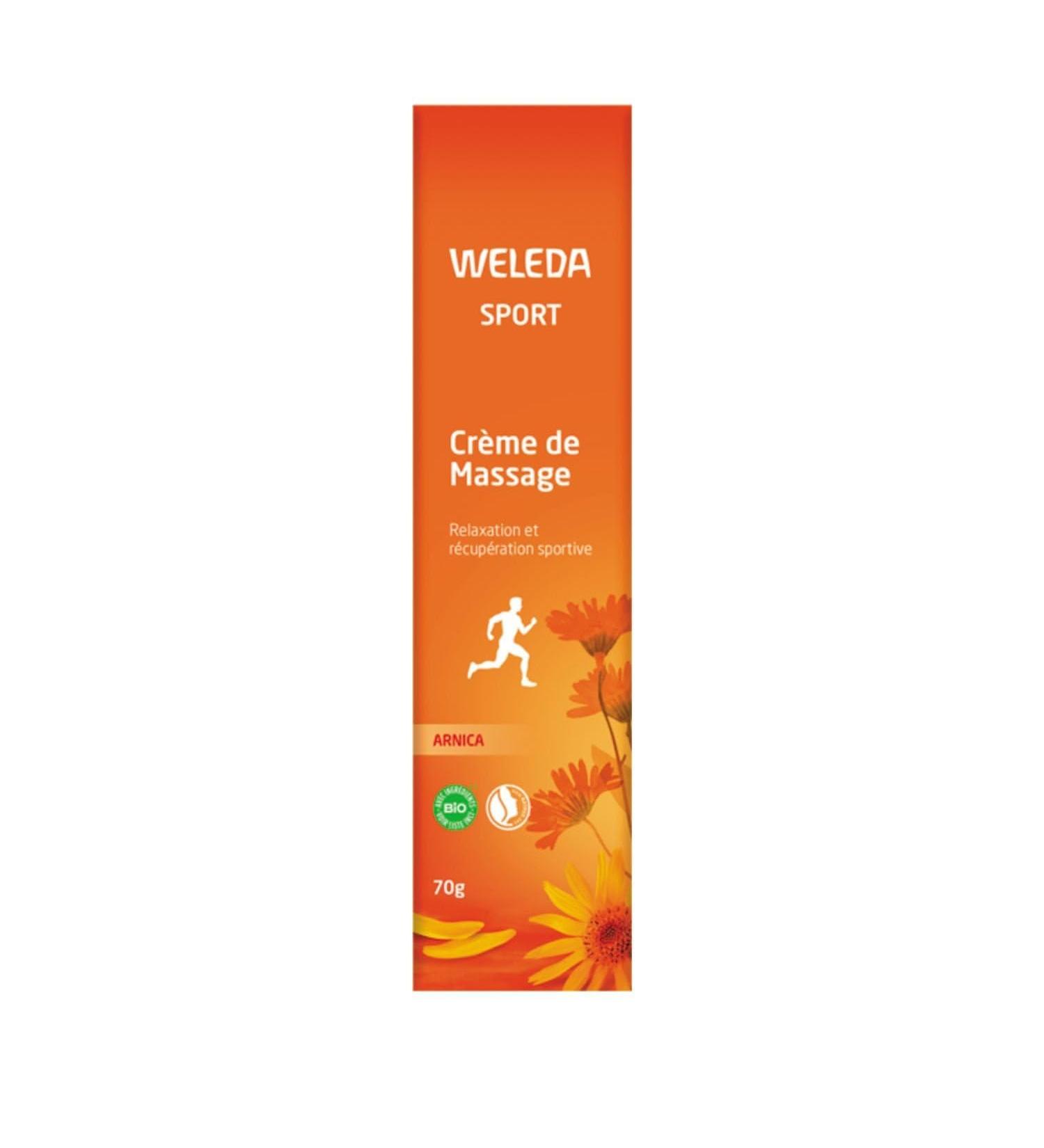 WELEDA Cr me Bio pour Massage et R cup ration Sportive Soin Apaisant et Revigorant (70g) - lot de 2 - Vendu par Lot