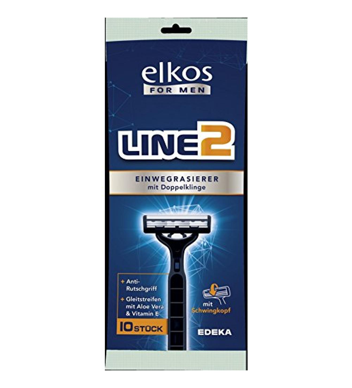 FOR MEN Line2 disposable razor with double blade 10 pieces