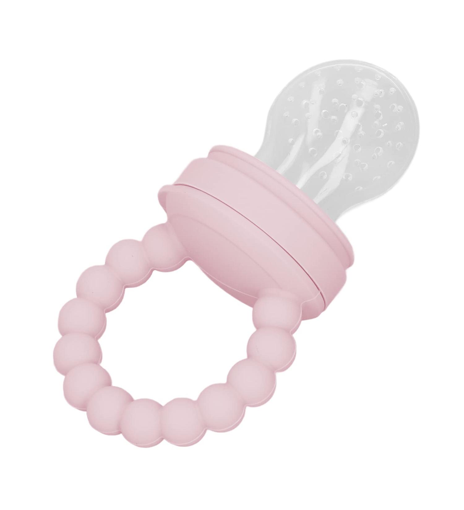 Removable Food Supply Pacifier - Safe Fruit Feeder for Babies (Pale Pink) | International Shipping - Buy Online on GoSupps.com