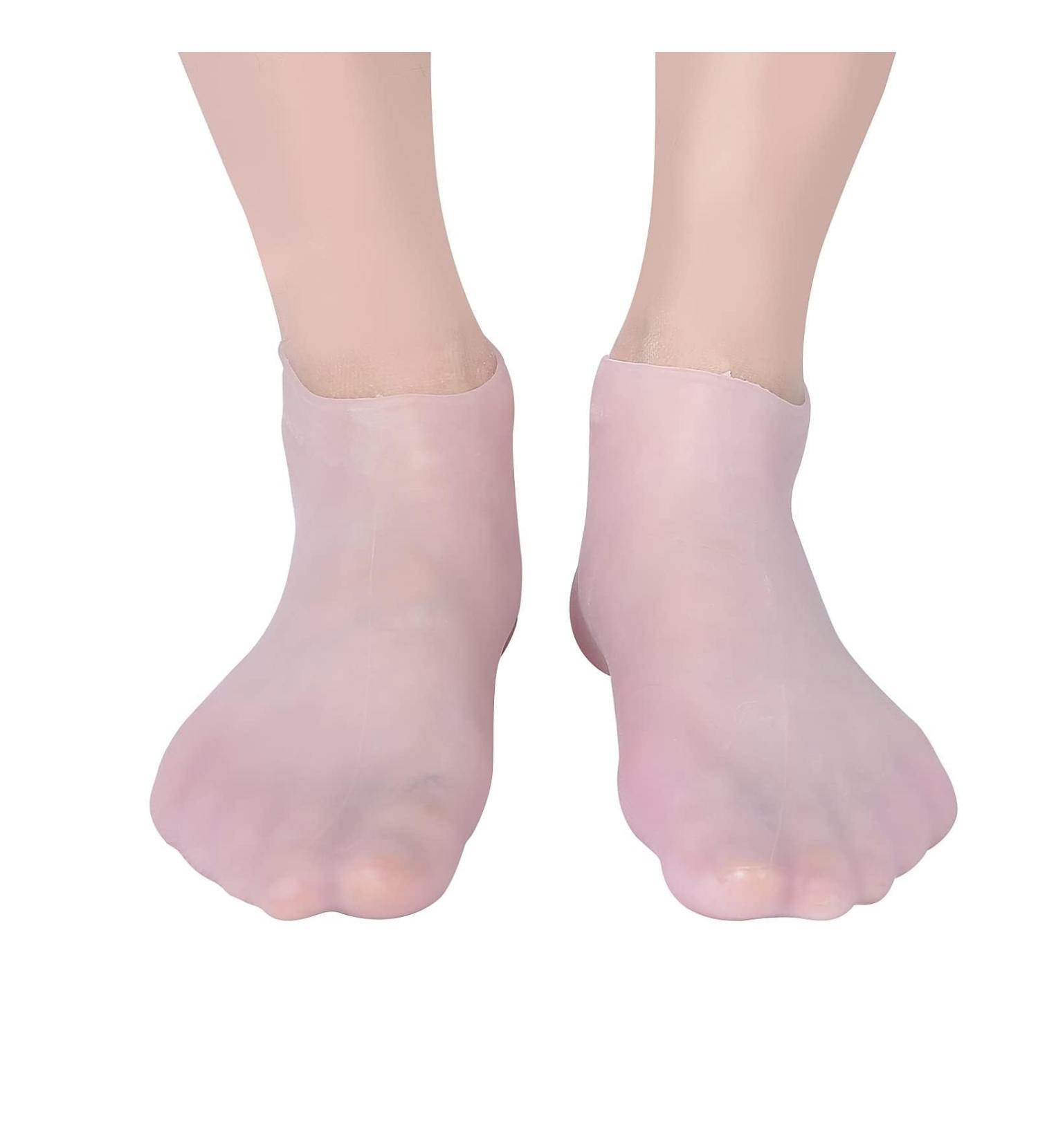 Buy 2 Pairs of Comfort Moisturizing Spa Gel Socks Reusable Peeling Foot Care for Soft Skin | Men & Women | Size S (33-35) - Buy Online on GoSupps.com