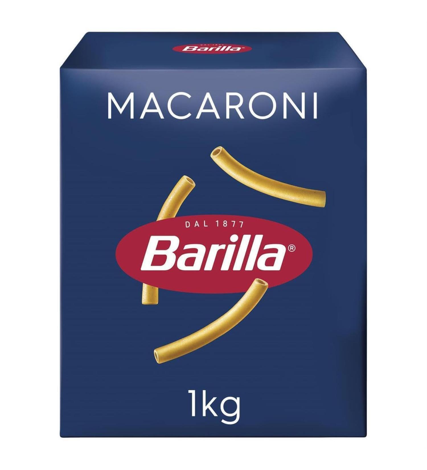  G n rique BARILLA - Barilla Macaroni Pasta - Macaroni 1kg - 1kg - Pack of 4 - Sold as a Pack - Buy Online on GoSupps.com