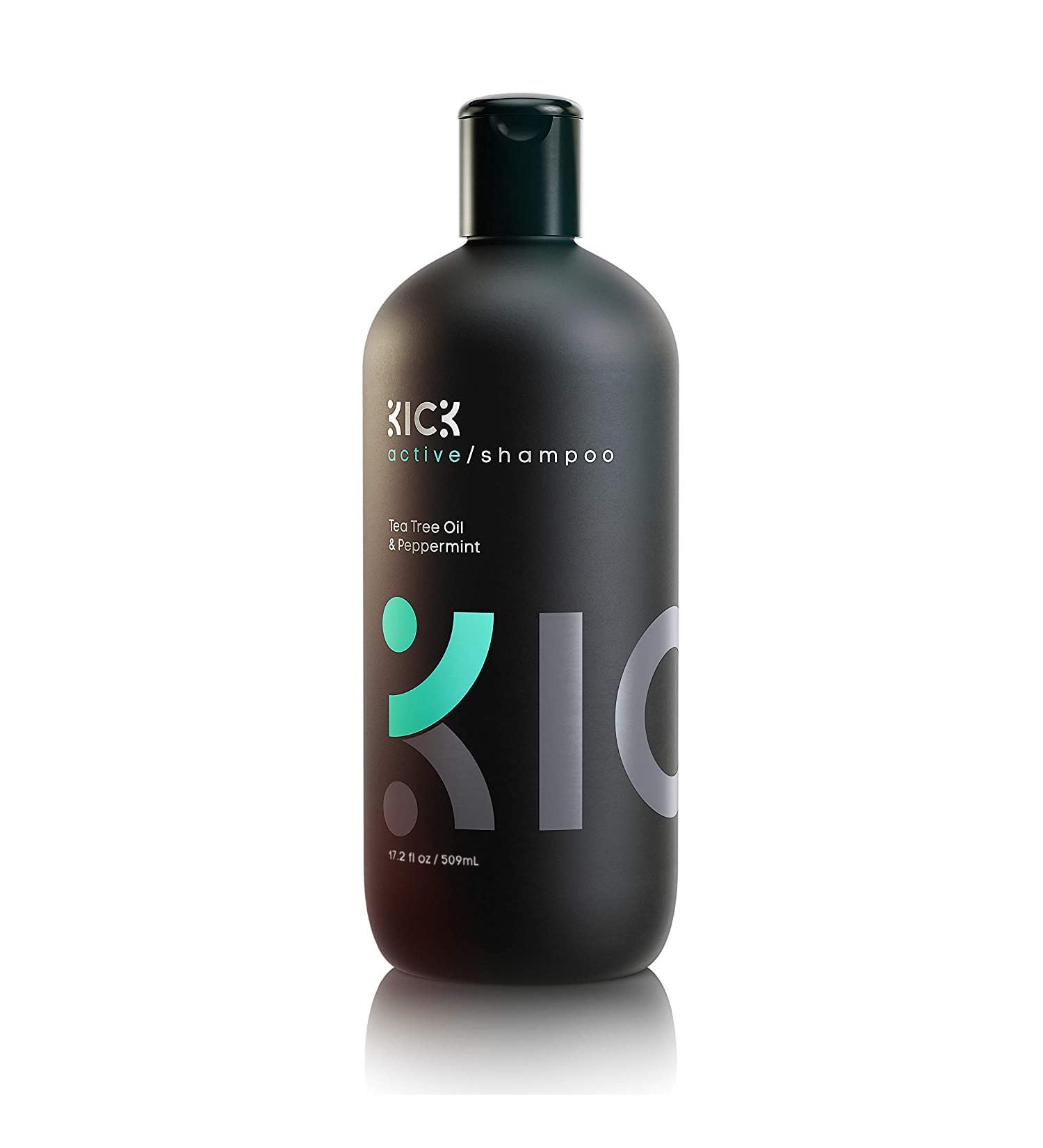 Kick Anti Dandruff Shampoo - Tea Tree Oil and Peppermint - Itchy Scalp Treatment - 509 ml - Buy Online on GoSupps.com