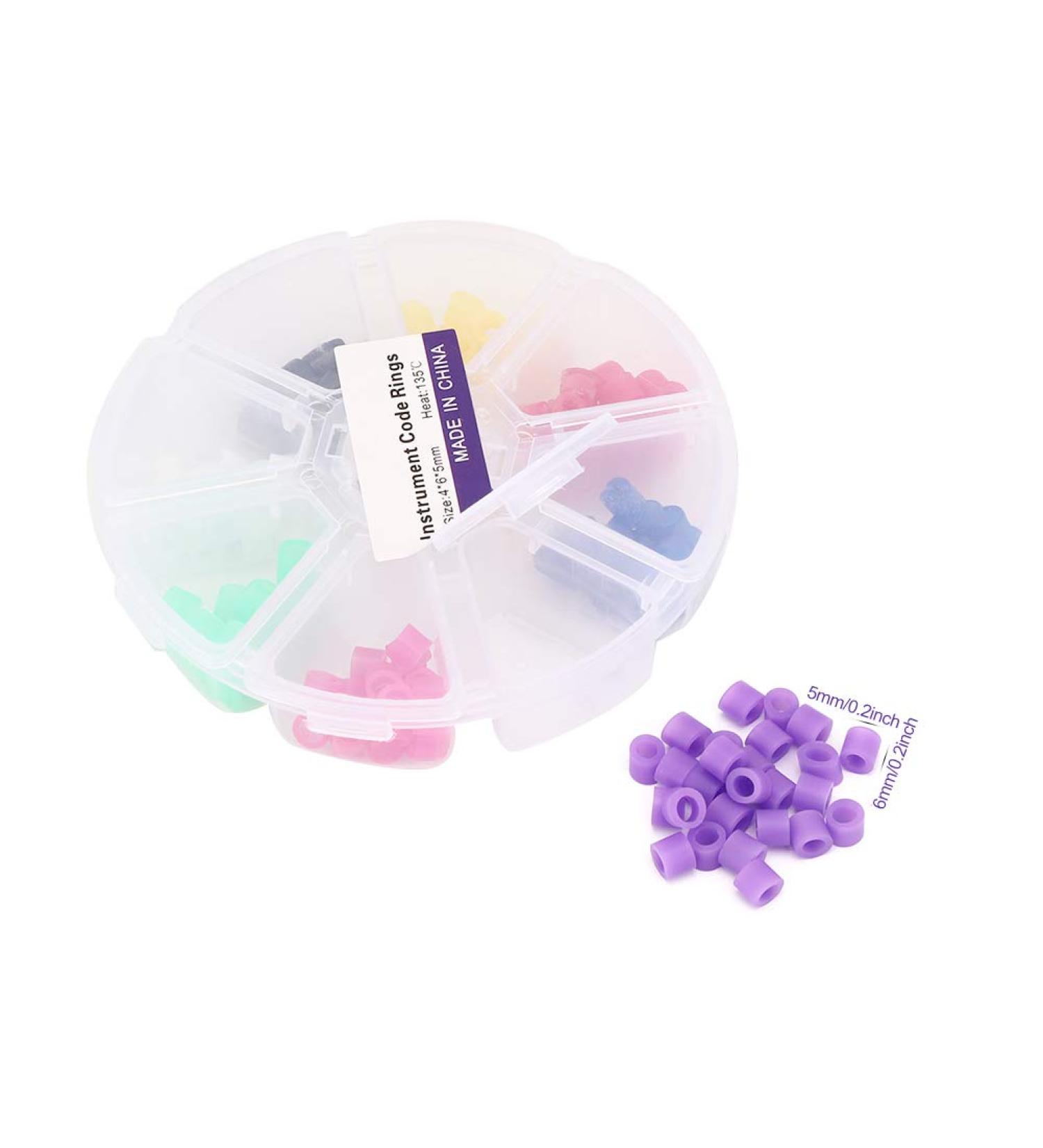 160 Pieces Tooth Color Code Rings - Autoclavable Orthodontic Accessories for Dental Instruments | International Shipping Available - Buy Online on GoSupps.com
