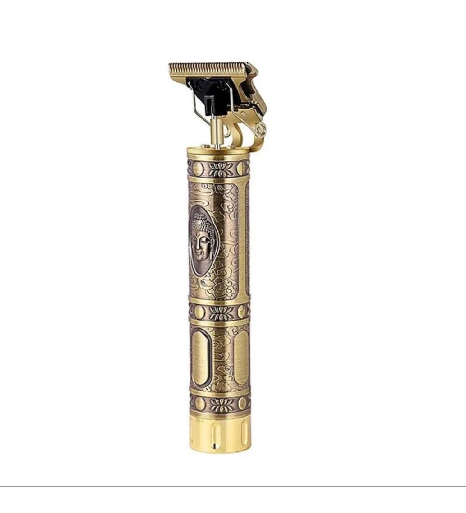 Professional Vintage T9 Cordless Hair Trimmer Beard Trimmer Rechargeable (USB Fast Charging) with Titanium Blade and 4 Combs Multifunctional for Triming Shading Trimming and Sculpting (Buddha) - Buy Online on GoSupps.com