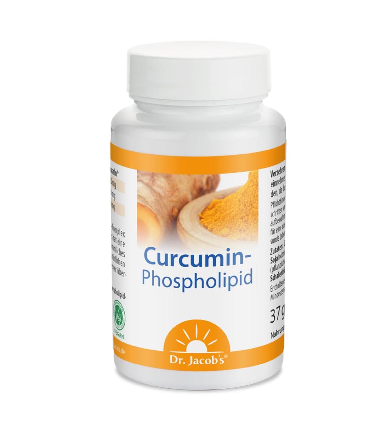 Curcumin Phospholipid 39g Capsules by Dr. Jacobs | 29x Bioavailability | Vegan Piperine-Free | 30 Servings - International Shipping Available - Buy Online on GoSupps.com