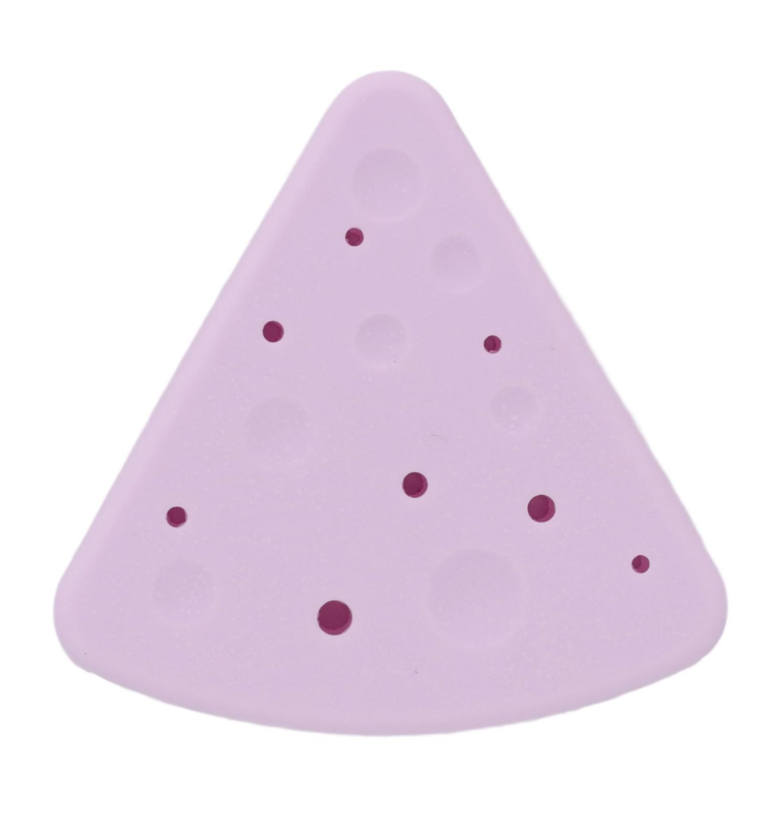 TYTOGE Portable Triangle Powder Puff Storage Box Double Sided Vent Breathable Silicone Makeup Sponge Holder for Home and Travel (Light Purple) - Buy Online on GoSupps.com