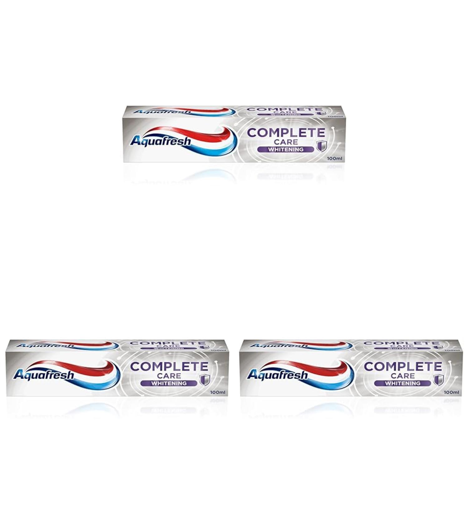 Aquafresh Complete Care Whitening Flouride Toothpaste 100ml (Pack of 3) 100 ml (Pack of 3) - Buy Online on GoSupps.com