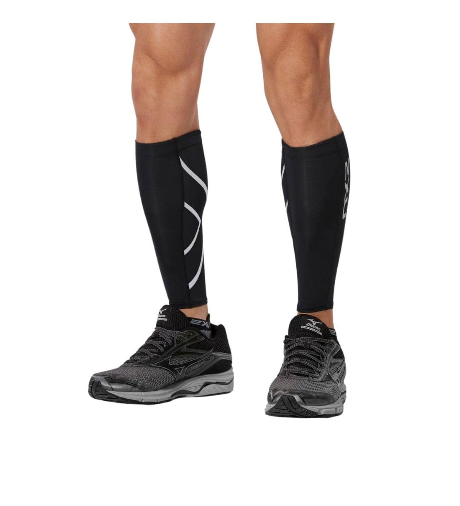 Shop 2XU Compression Calf Guards Small - Black/Black | Enhanced Support for Athletes - International Shipping Available - Buy Online on GoSupps.com