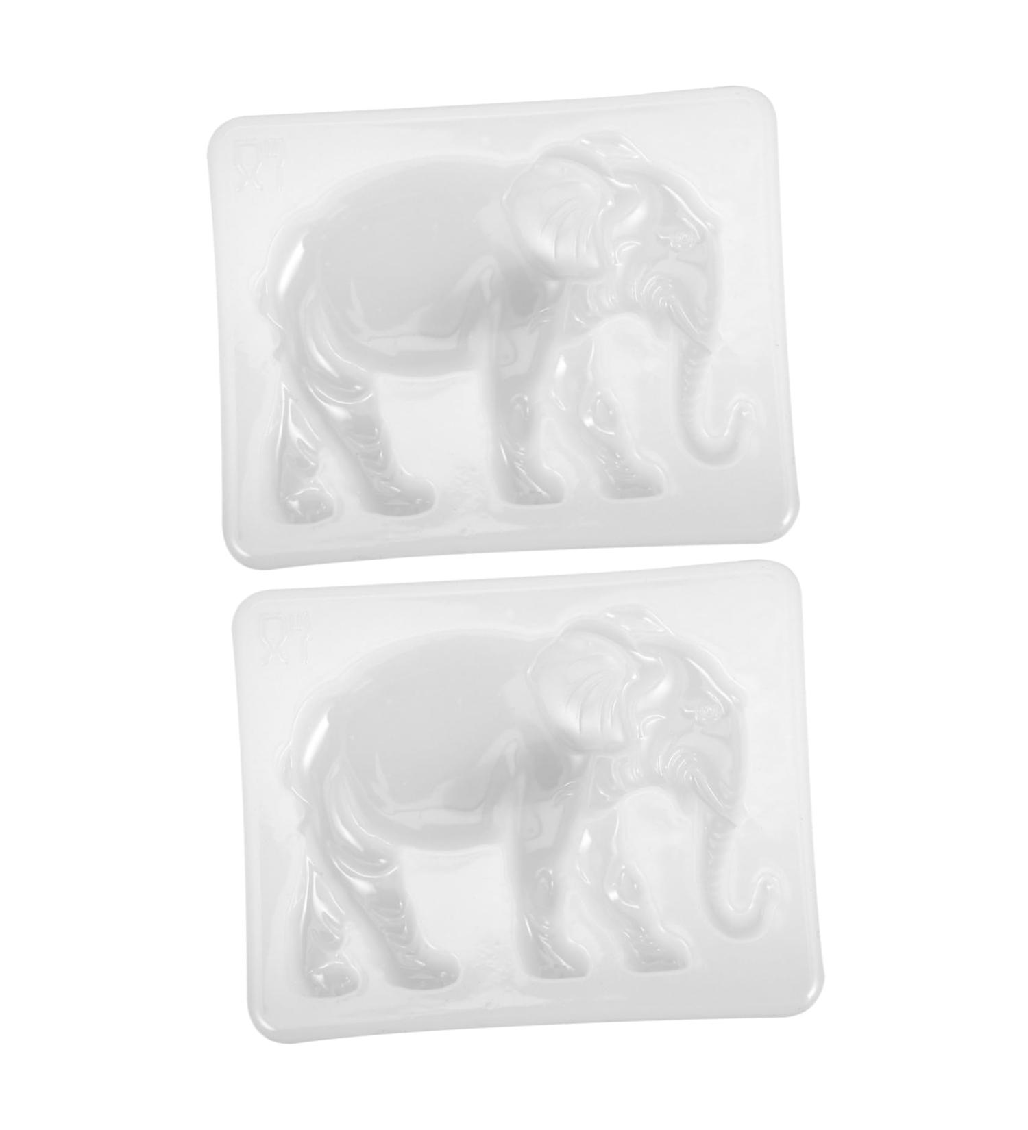 Hohopeti 2pcs Elephant Epoxy Mold stencils for crafts molds for chocolate Silicone DIY Mould coaster 3d Soap - Buy Online on GoSupps.com