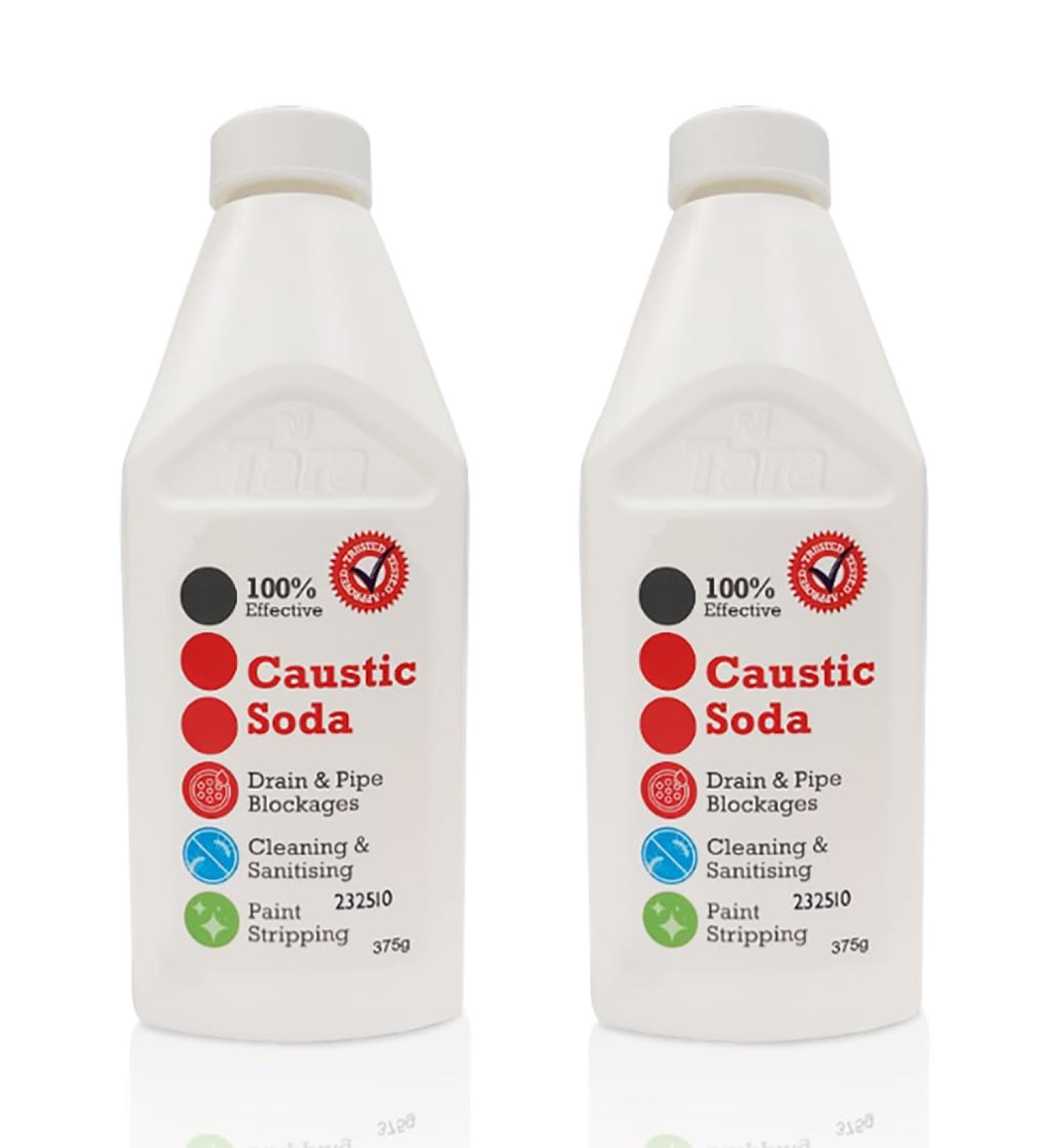 Tara Powerful Caustic Soda Drain Cleaner (750g) - 375g x 2 Bottles | Effective Clog Remover Industrial Strength Formula Fast Action. - Buy Online on GoSupps.com