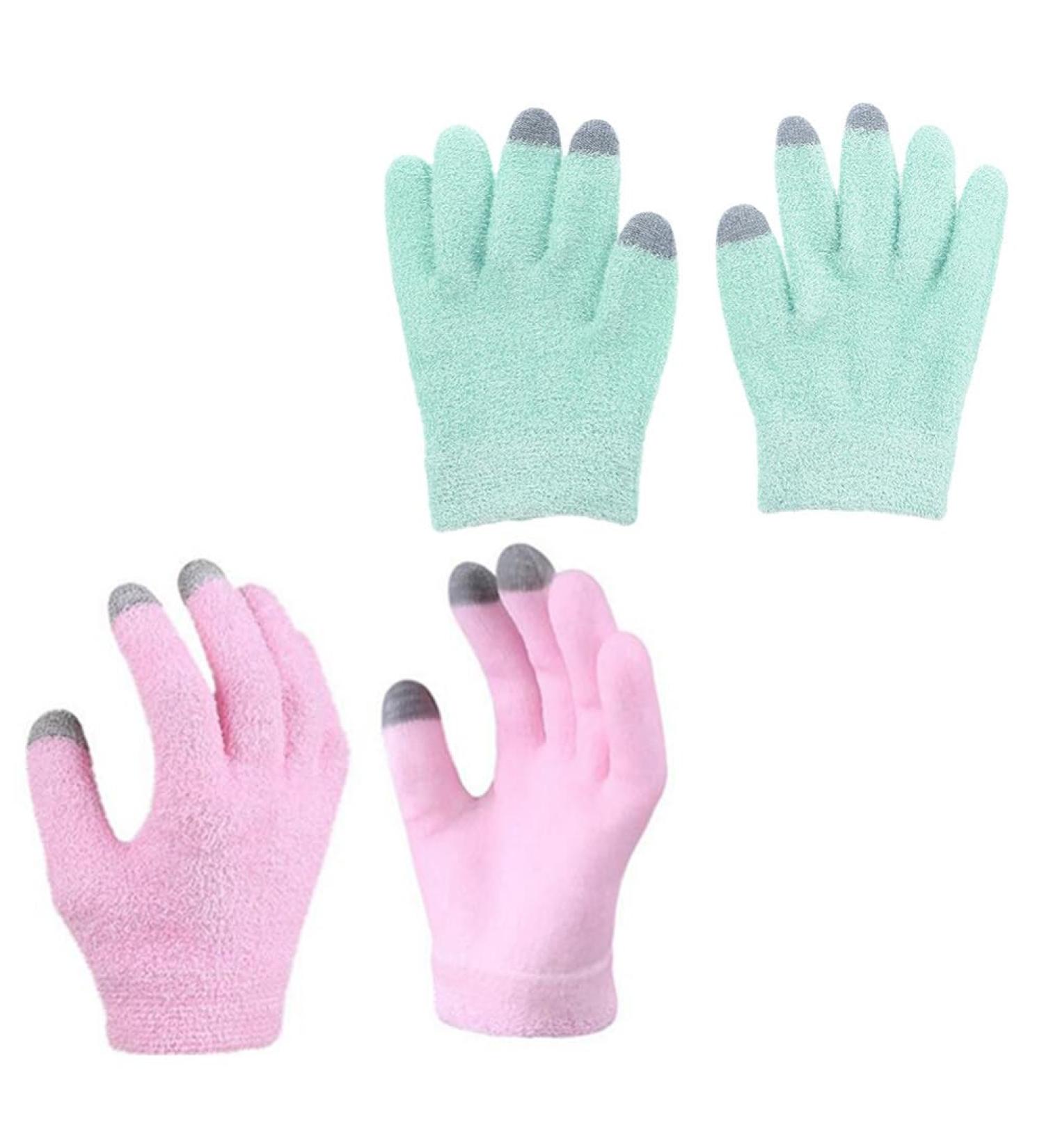 Beavorty 2Pairs Gel Touch Screen Gloves Touchscreen Mittens Hand moisturizer Mittens Kids spa Hand Mitts Kids Touchscreen Gloves Hands moisturizing Cover Bath mitt Care Lotion Yarn