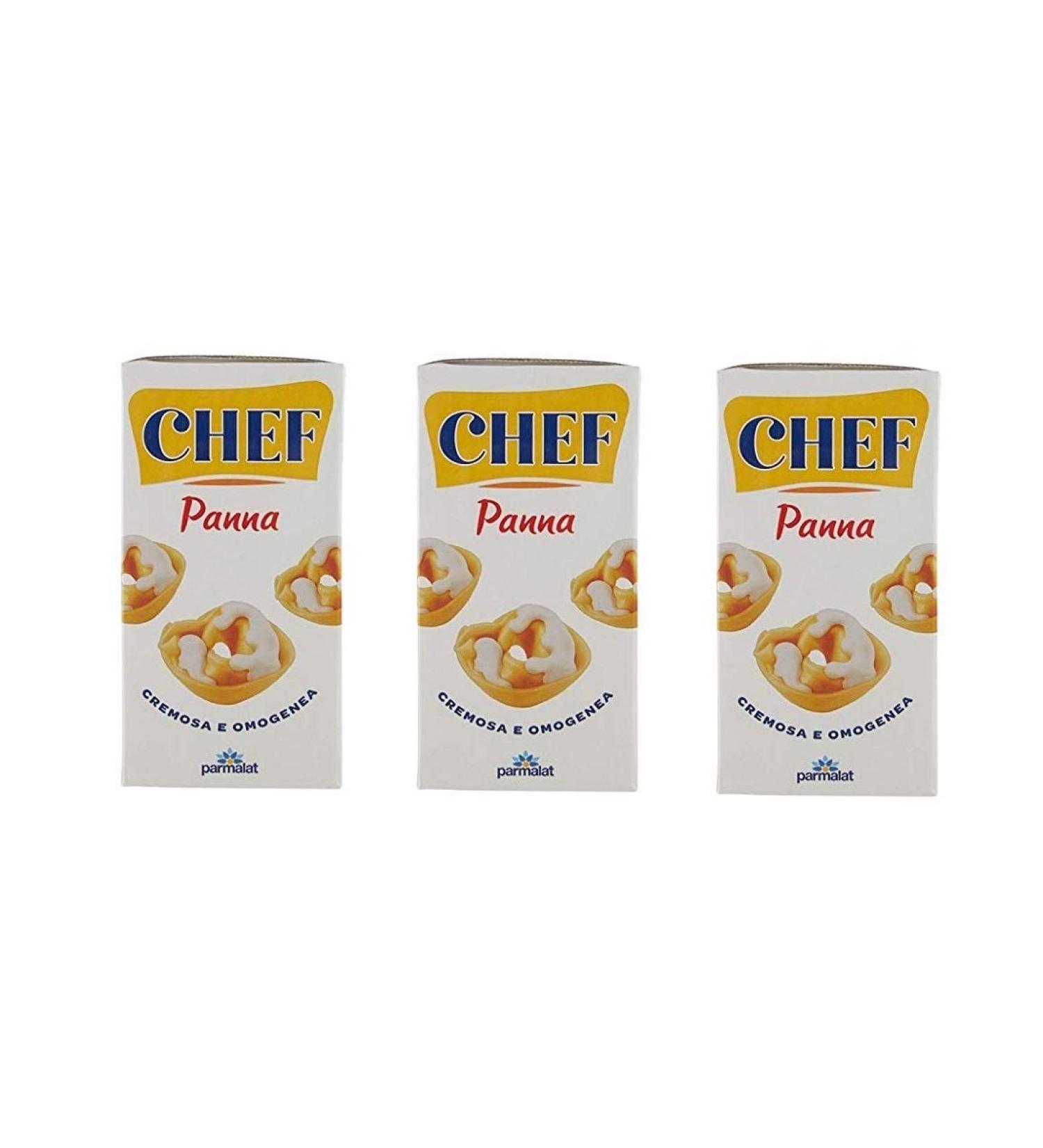 Parmalat 3x Parsalat Cream chef for cooking kookcr me voor kok 500 ml