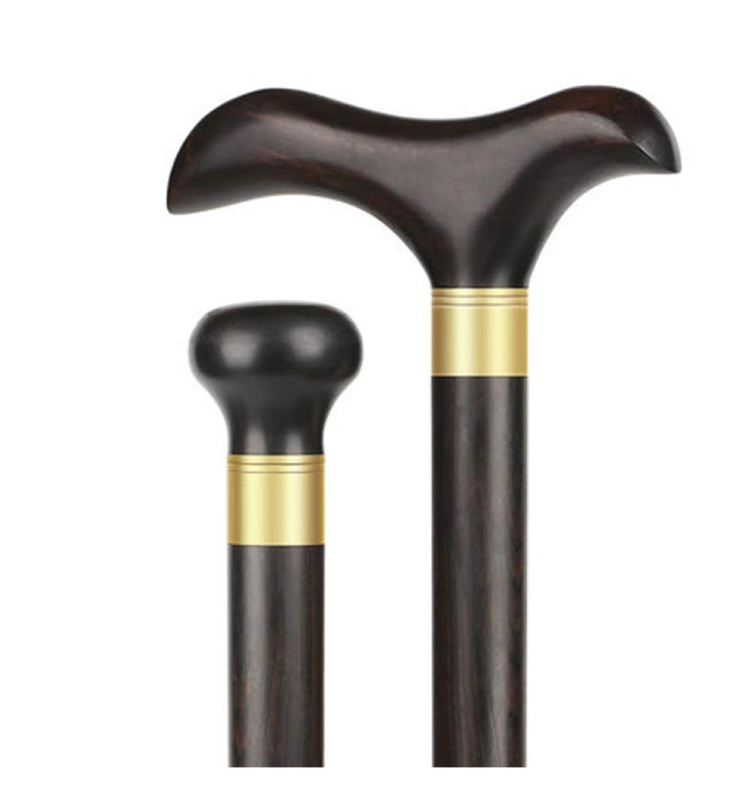 Solid Wooden Cane Portable Lightweight Non-Slip Walking Stick for Hiking Trekking Camping Traveling Climbing Crutches - Buy Online on GoSupps.com