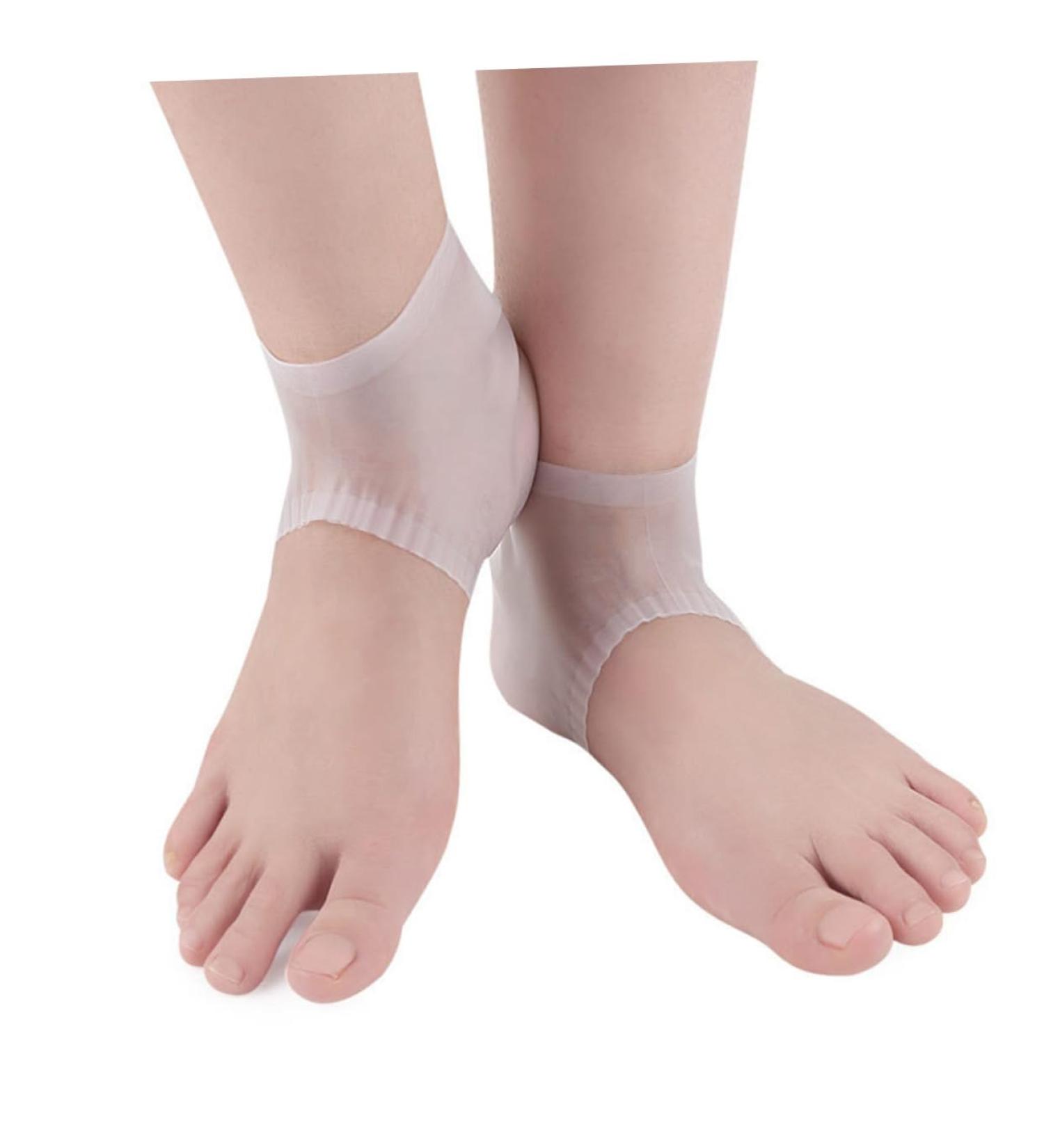 Ipetboom 1 Pair Moisturizing Socks Cracked Heel Sleeves Silicone Socks Heel Cups Silicone Heel Protectors Antichapping Socks Silicone Gel Feet Heel Socks Breathable Socks Gelt White Care medium - Buy Online on GoSupps.com