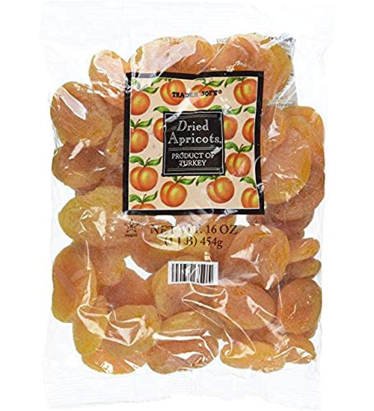 Trader Joe's Dried Apricots Product of Turkey 16 oz (Pack of 3)
