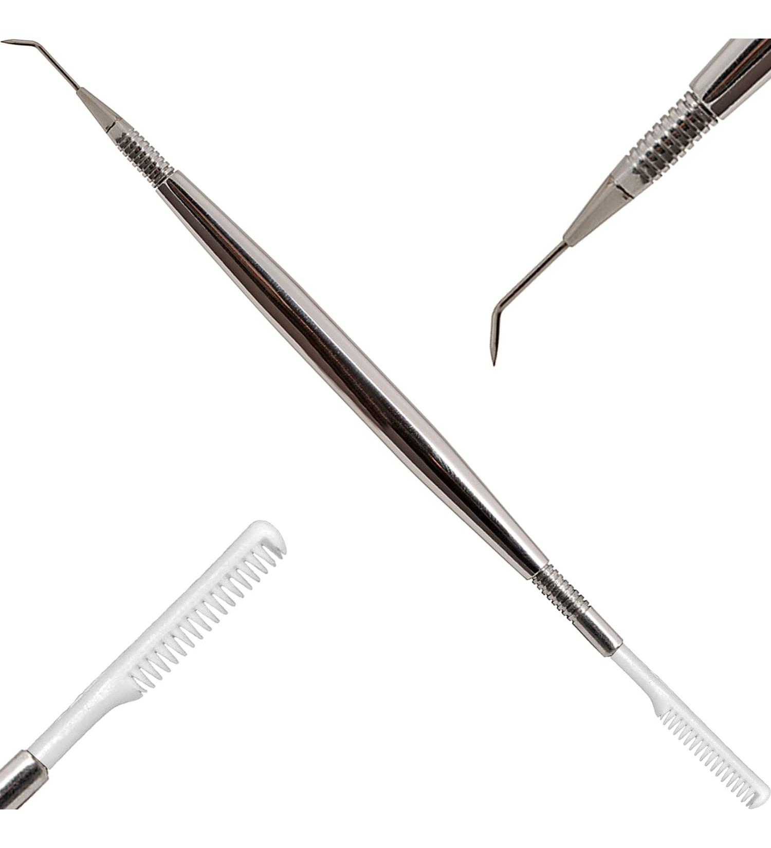Lash Lift Tool - Stainless Steel Eyelash & Eyebrow Separator Comb Kit - Buy Online on GoSupps.com