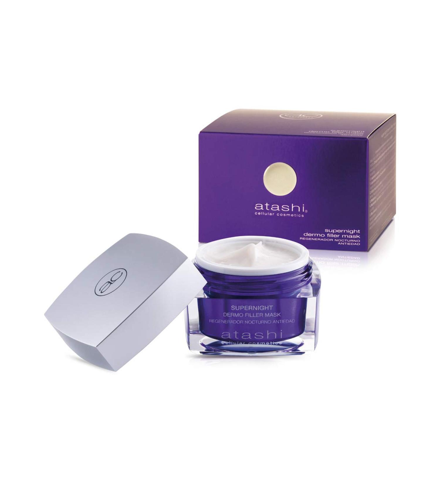  atashi Atashi Supernight Dermo Filler Mask | Redensifies and rejuvenates overnight | Reduces wrinkles | Hydrates skin and evens skin tone | Repairs and protects against blue light | Hyaluronic acid | Niacinamide - 50 ml - Buy Online on GoSupps.com